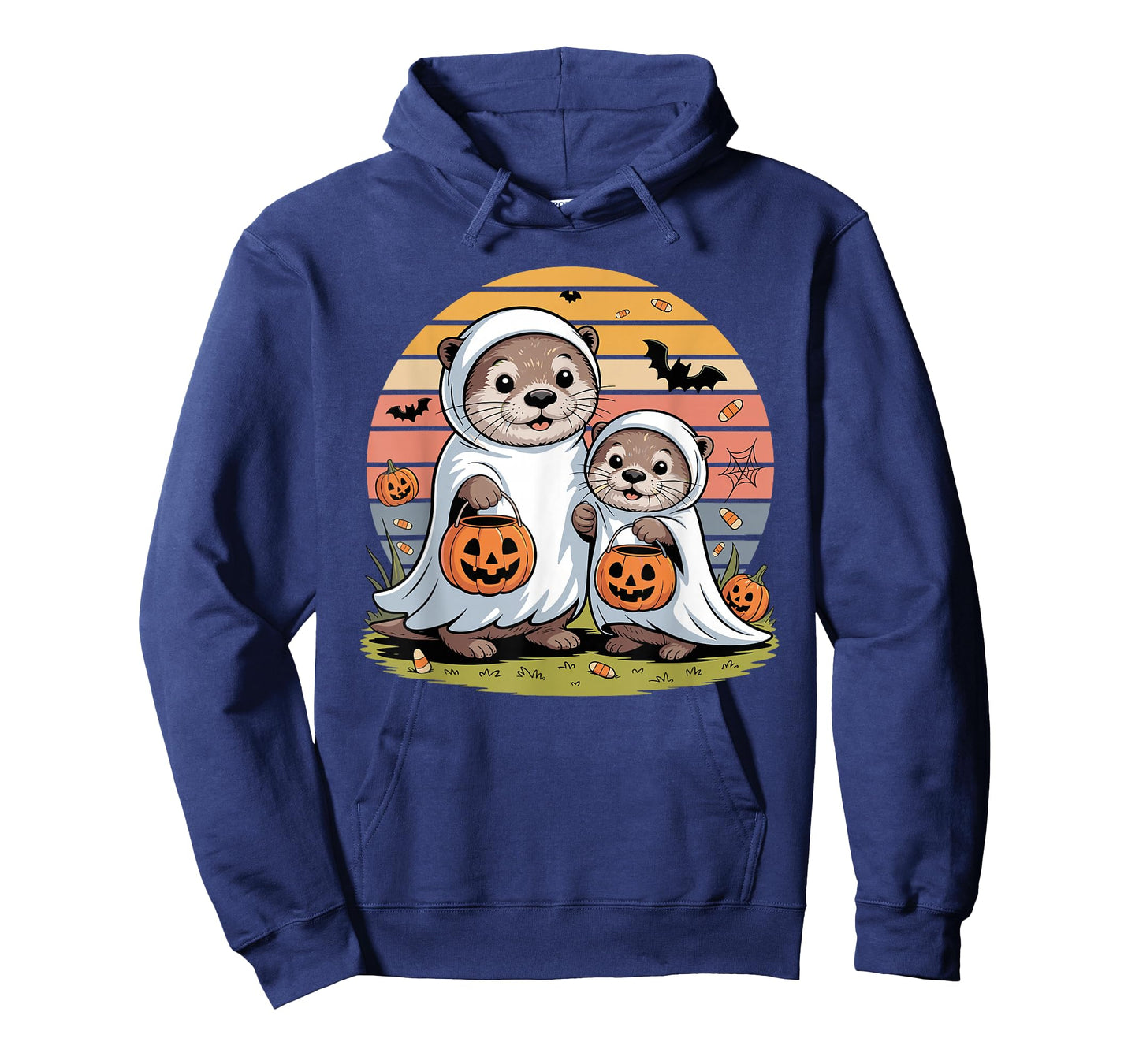 Halloween Sea Otter Ghost Pumpkin T-Shirt