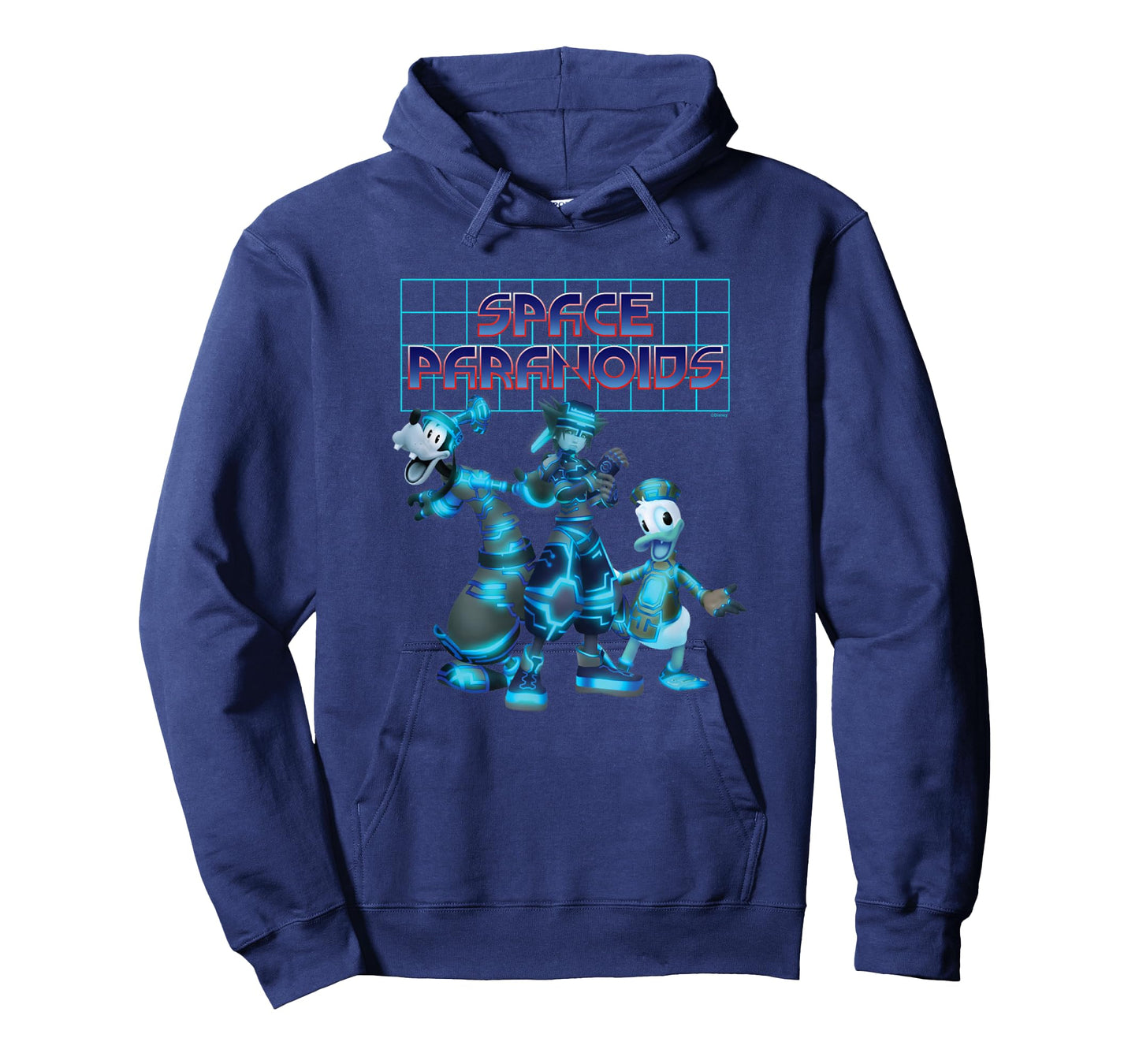 Disney Kingdom Hearts Space Paranoids Group Shot Neon Poster T-Shirt