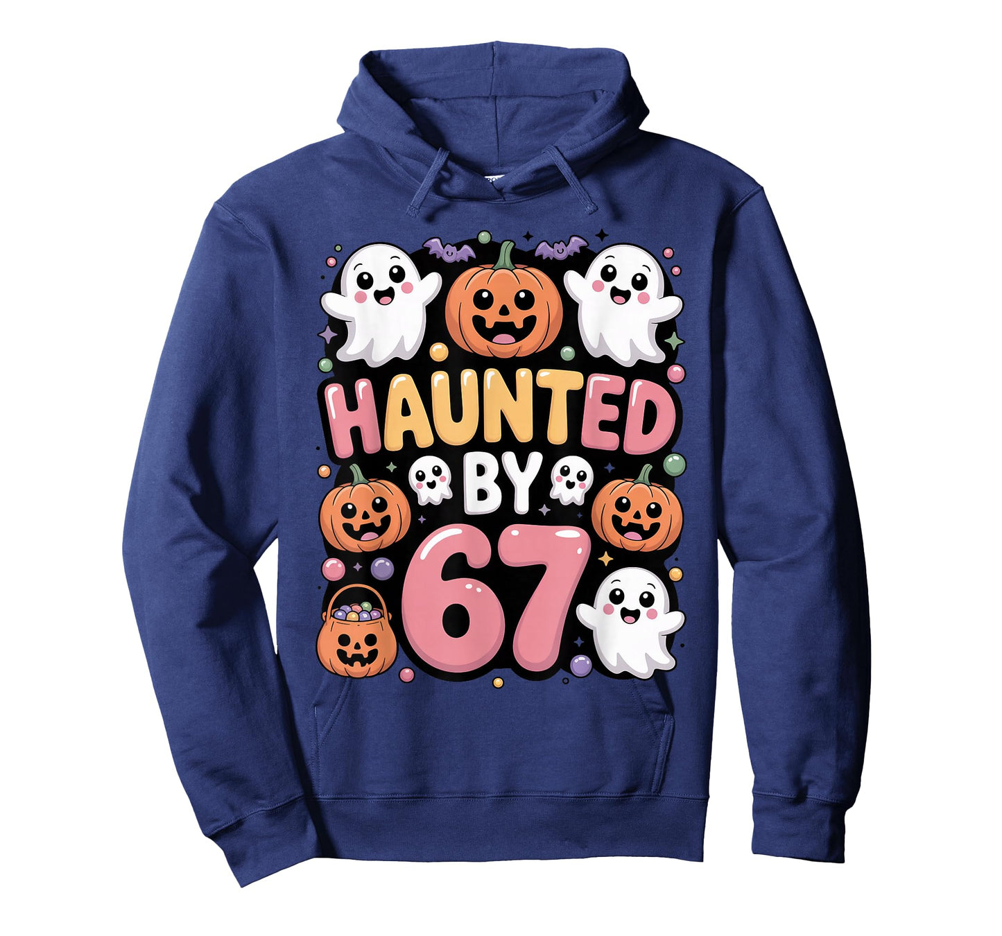 Haunted by 6 7 Funny Cute Kawaii Ghost Spooky Halloween T-Shirt