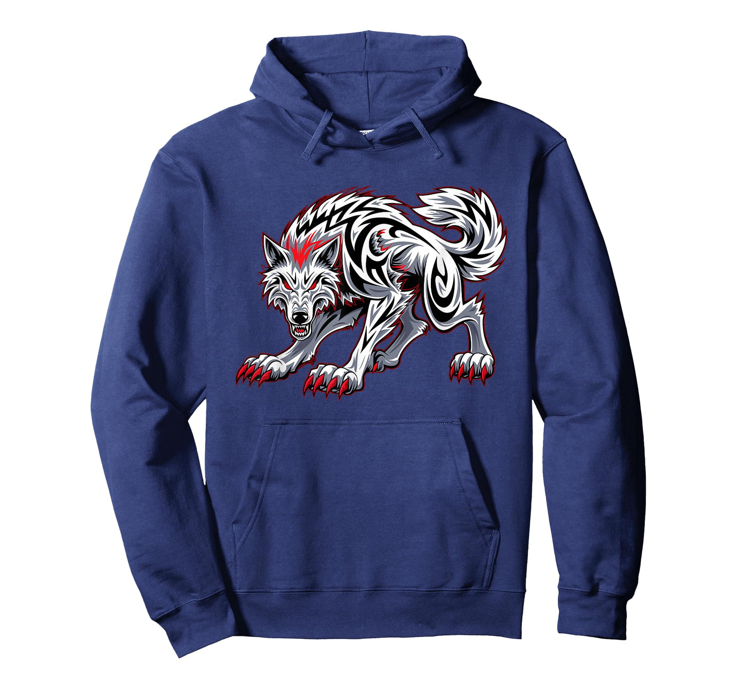 Funny Black Aggressive Wolf Red Eyes Werewolf T-Shirt