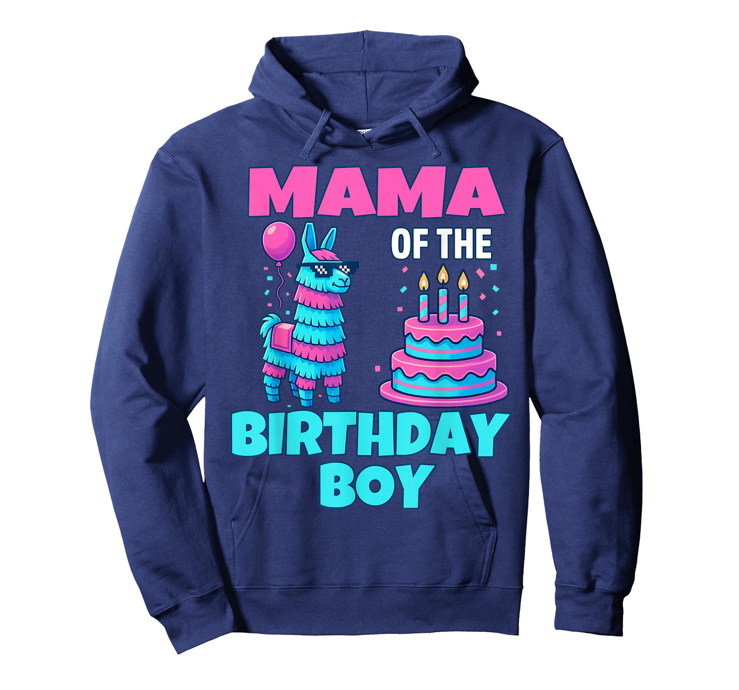 mama Birthday Boy Llama Pinata Party family mathing women T-Shirt