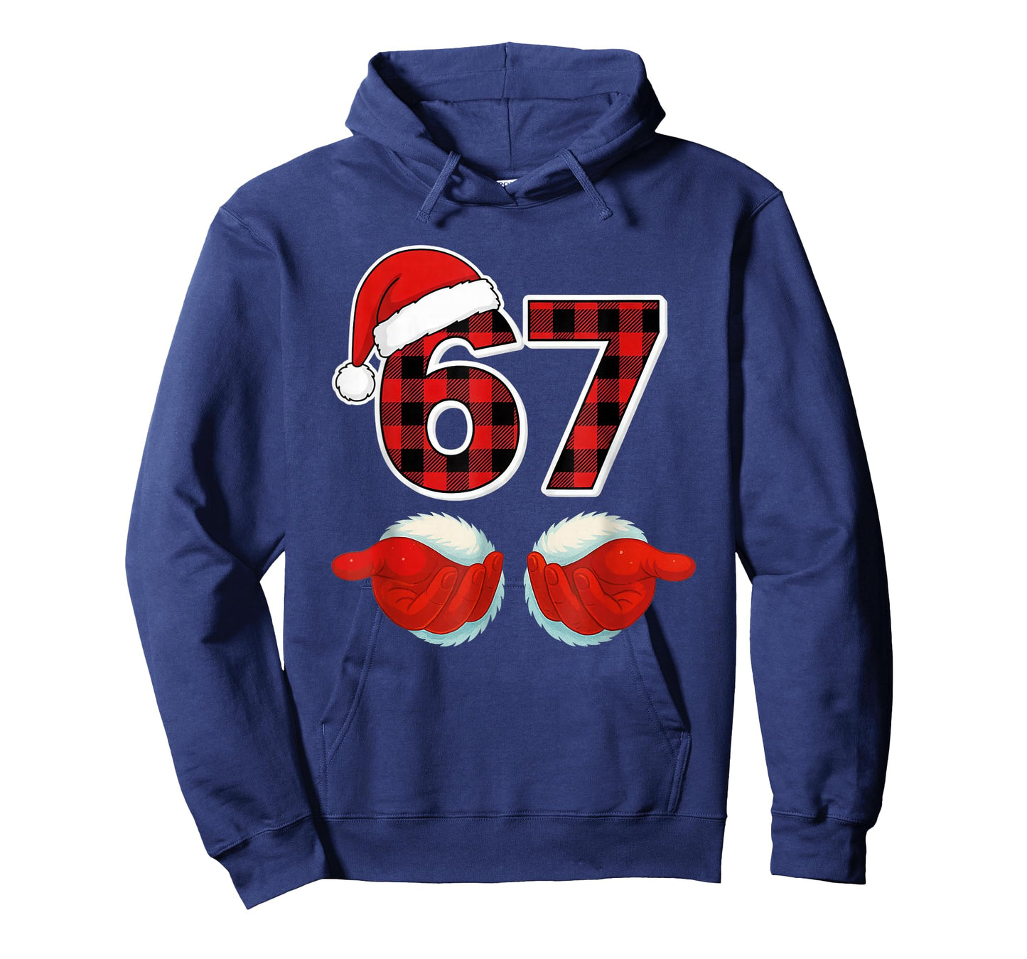 67 Meme Funny Christmas Red Plaid Xmas Pajamas Slang Kids T-Shirt