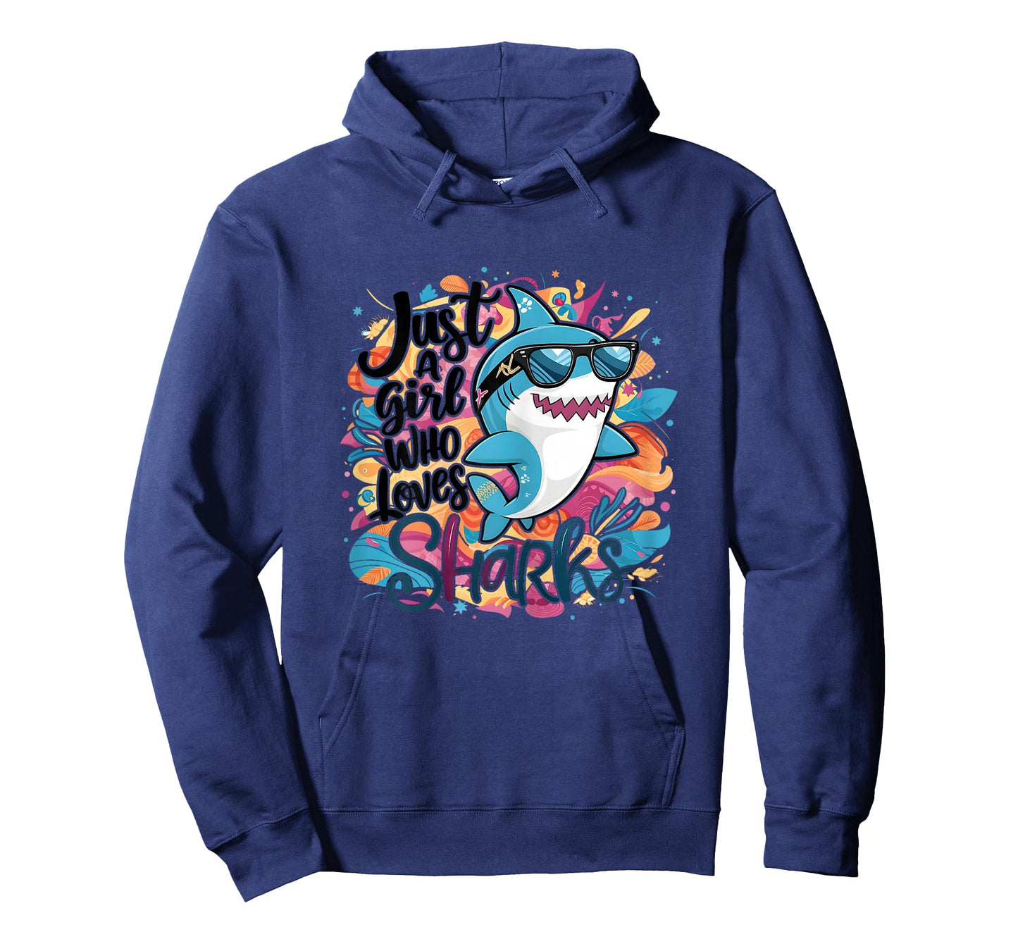 Just a Girl Who Loves Sharks Funny Shark Girl Birthday T-Shirt