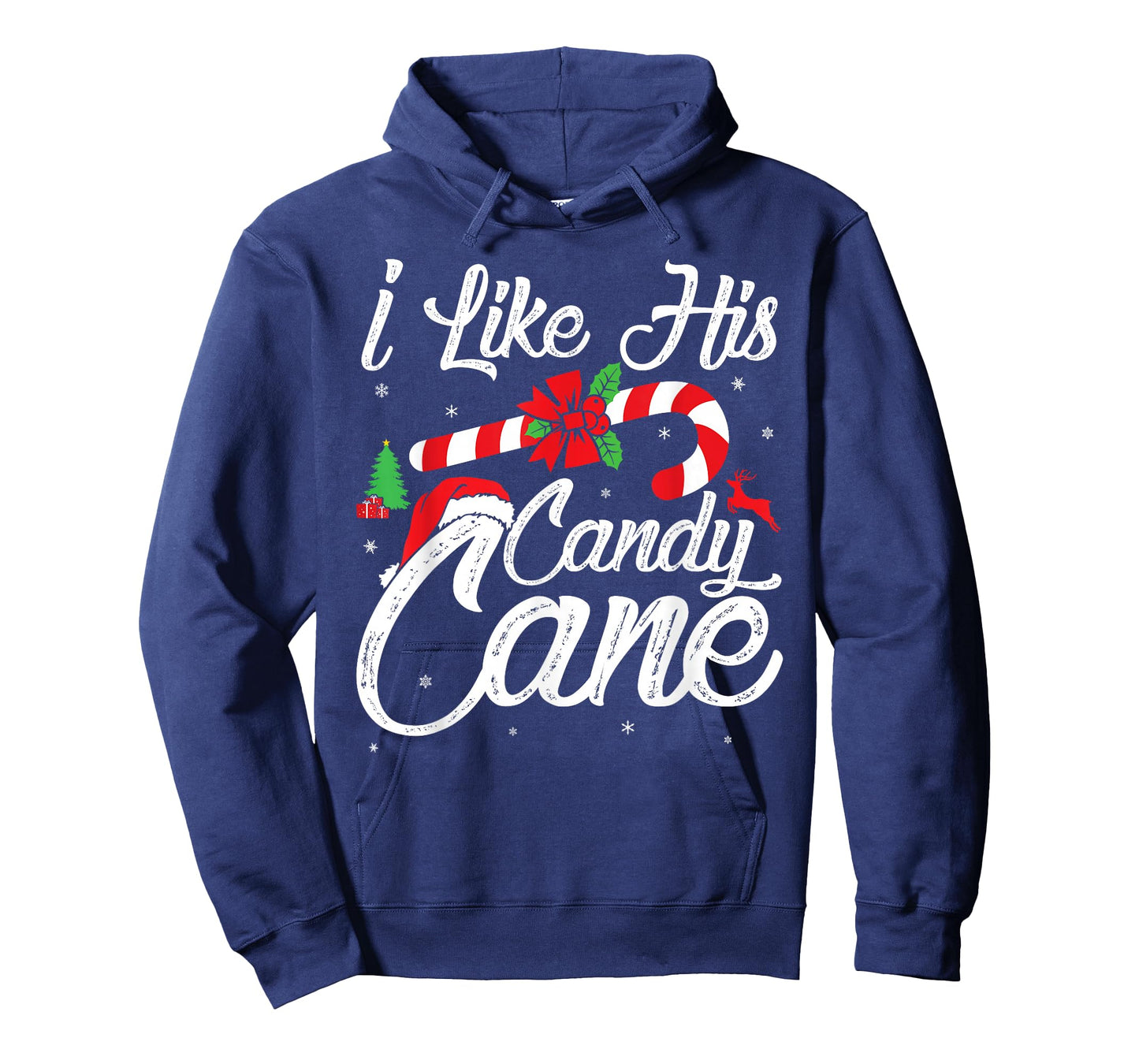 I Like His Candy Cane Couples Matching Christmas Funny T-Shirt