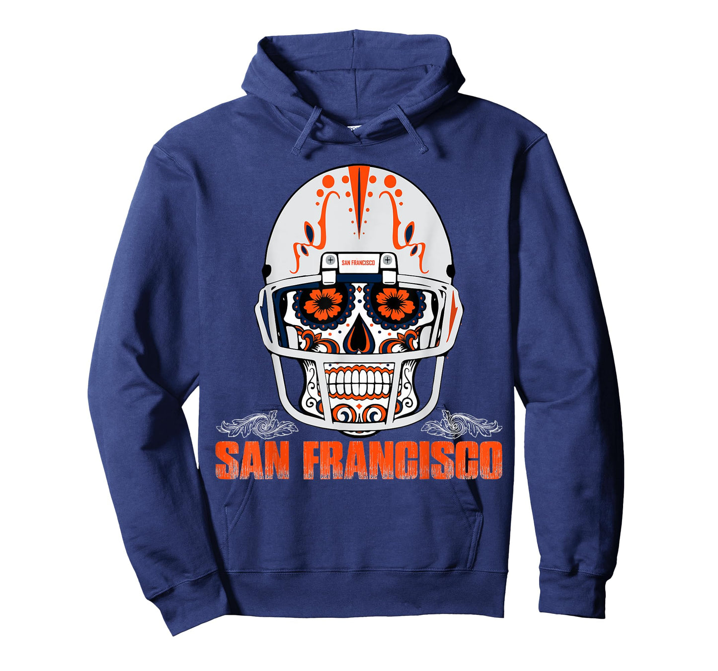 San Francisco Football Helmet Sugar Skull Day Of The Dead T-Shirt