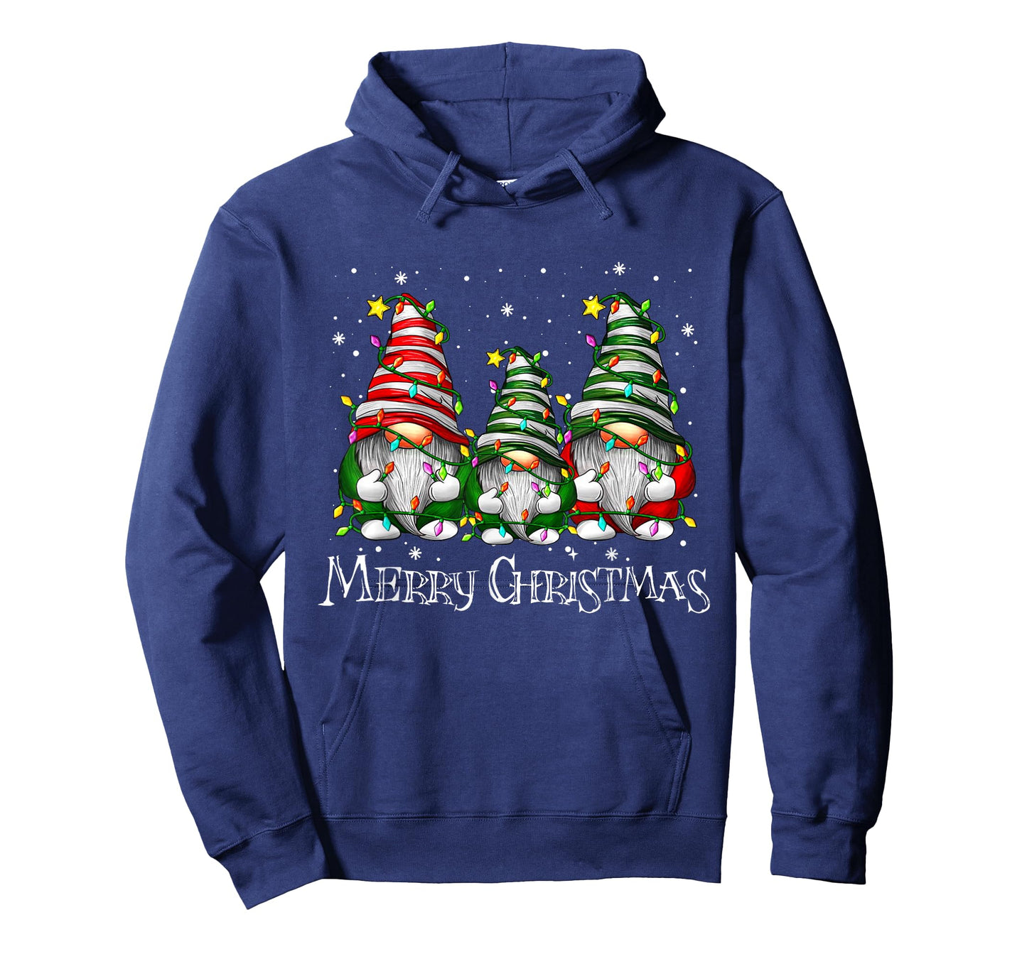 Cute Gnomes Merry Christmas Light Family Gnome Xmas Matching T-Shirt