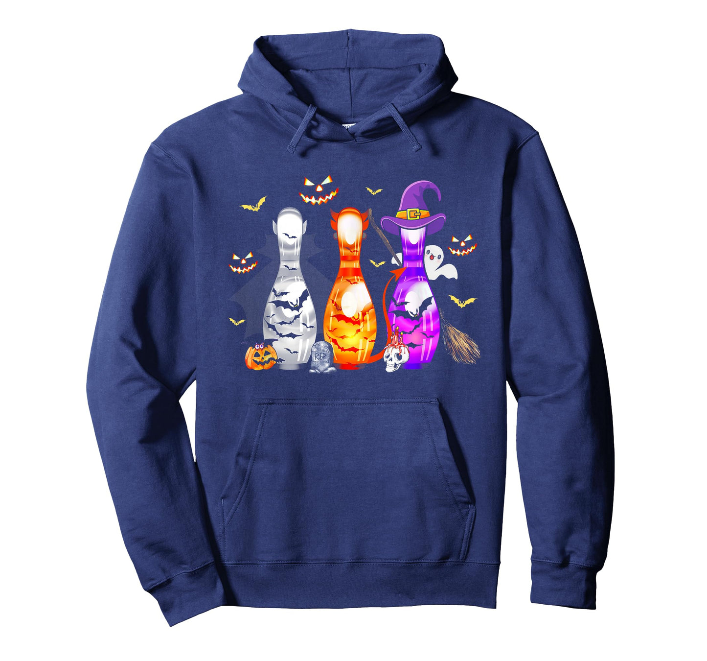 Cute Bowling Pin Halloween Spooky Costume T-Shirt