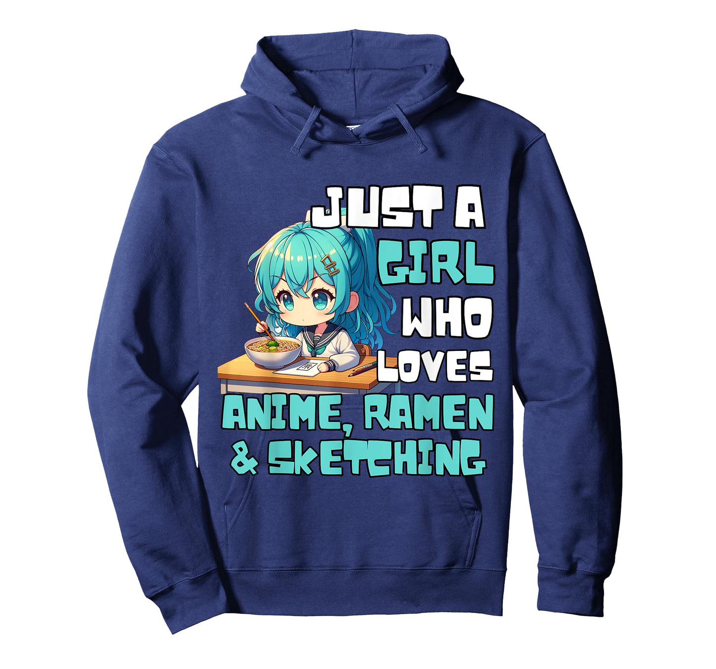 Just A Girl Who Loves Anime Ramen And Sketching Anime T-Shirt