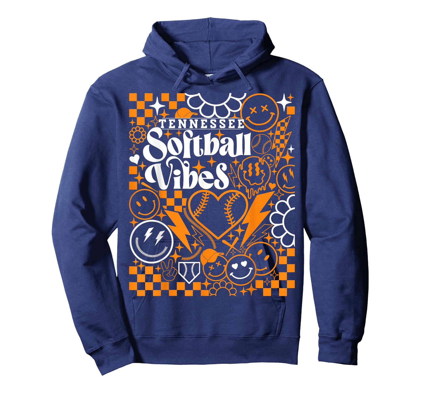 Tennessee Softball Vintage Mens Kids Team Retro Softball Fan T-Shirt