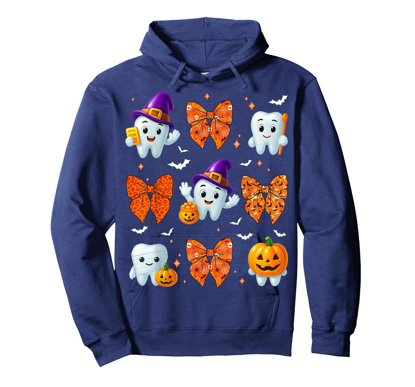 Dental Dentist Teeth Ghost Witch Halloween Costume Men Women T-Shirt