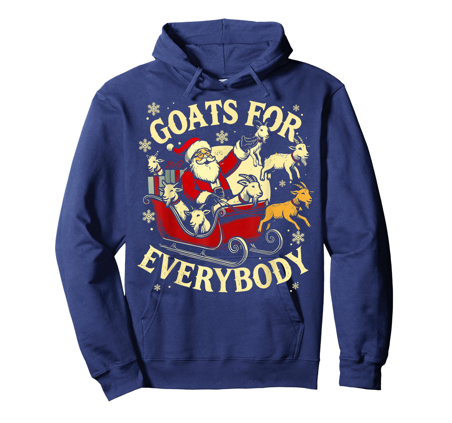Goats for Everybody Santa Funny Christmas Goat Mom Goat Dad T-Shirt