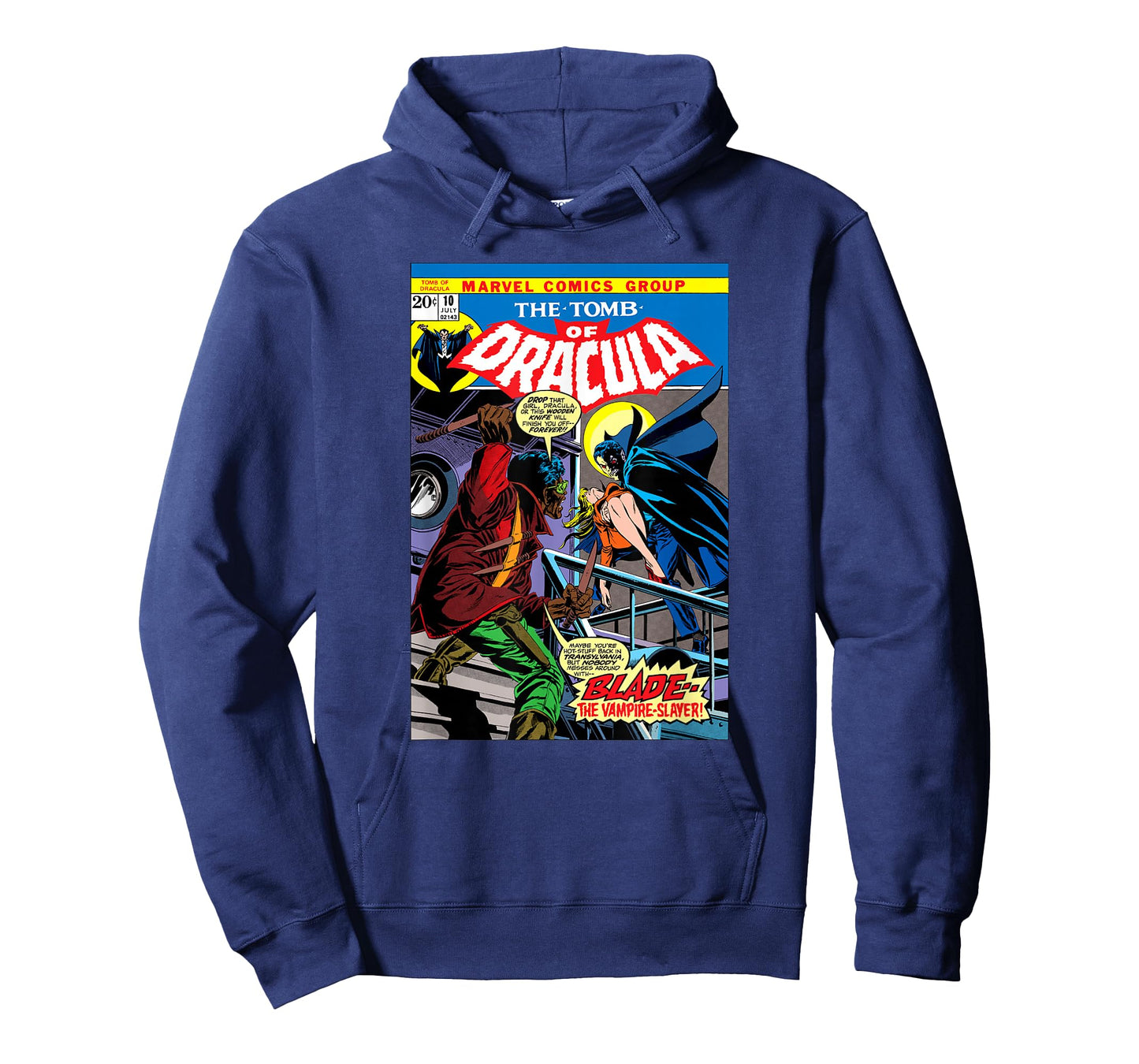 Marvel Blade Tomb of Dracula Vintage Comic Cover Halloween T-Shirt