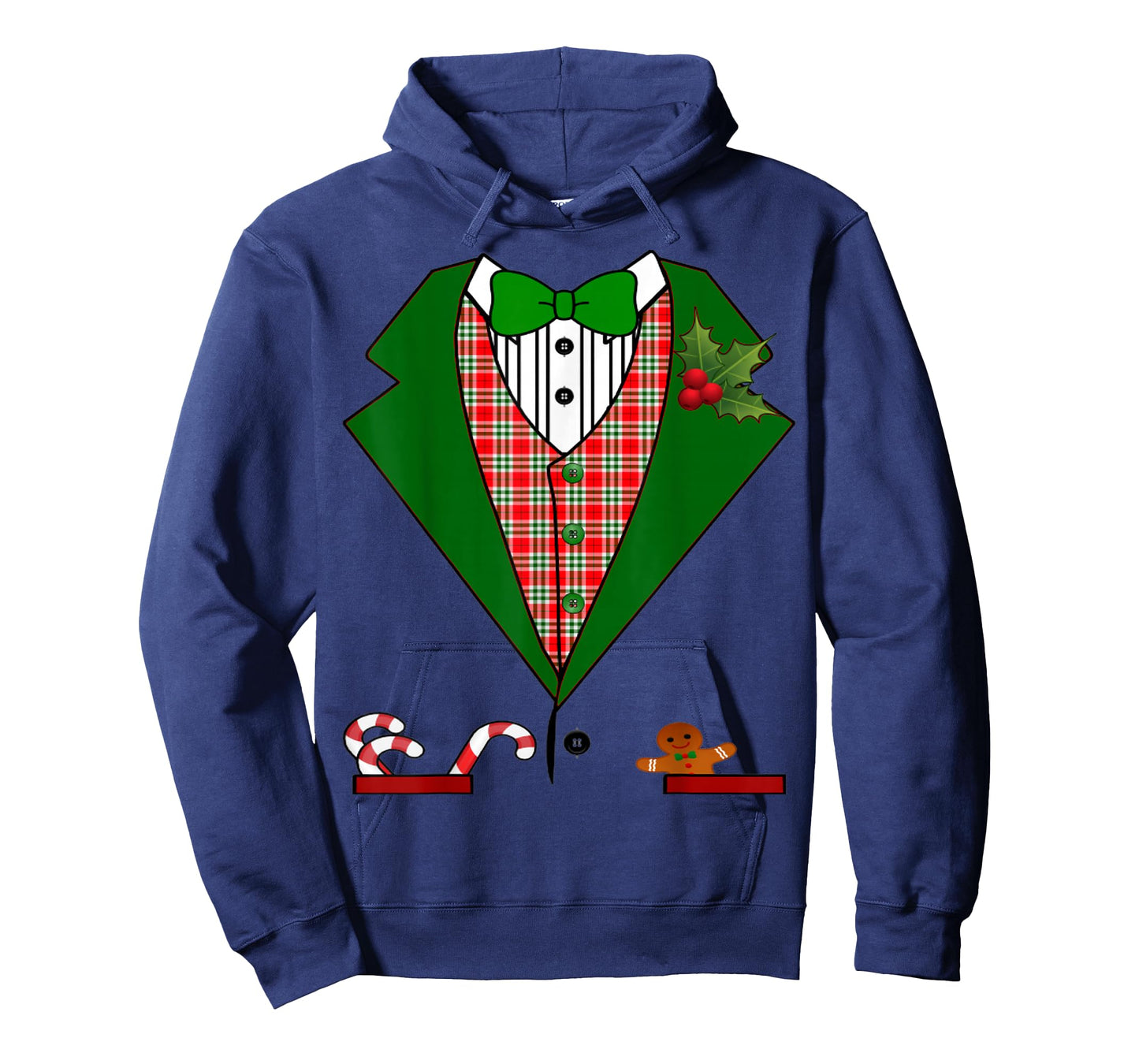 Tuxedo For Men & Boys Christmas Red And Green Tux T-Shirt