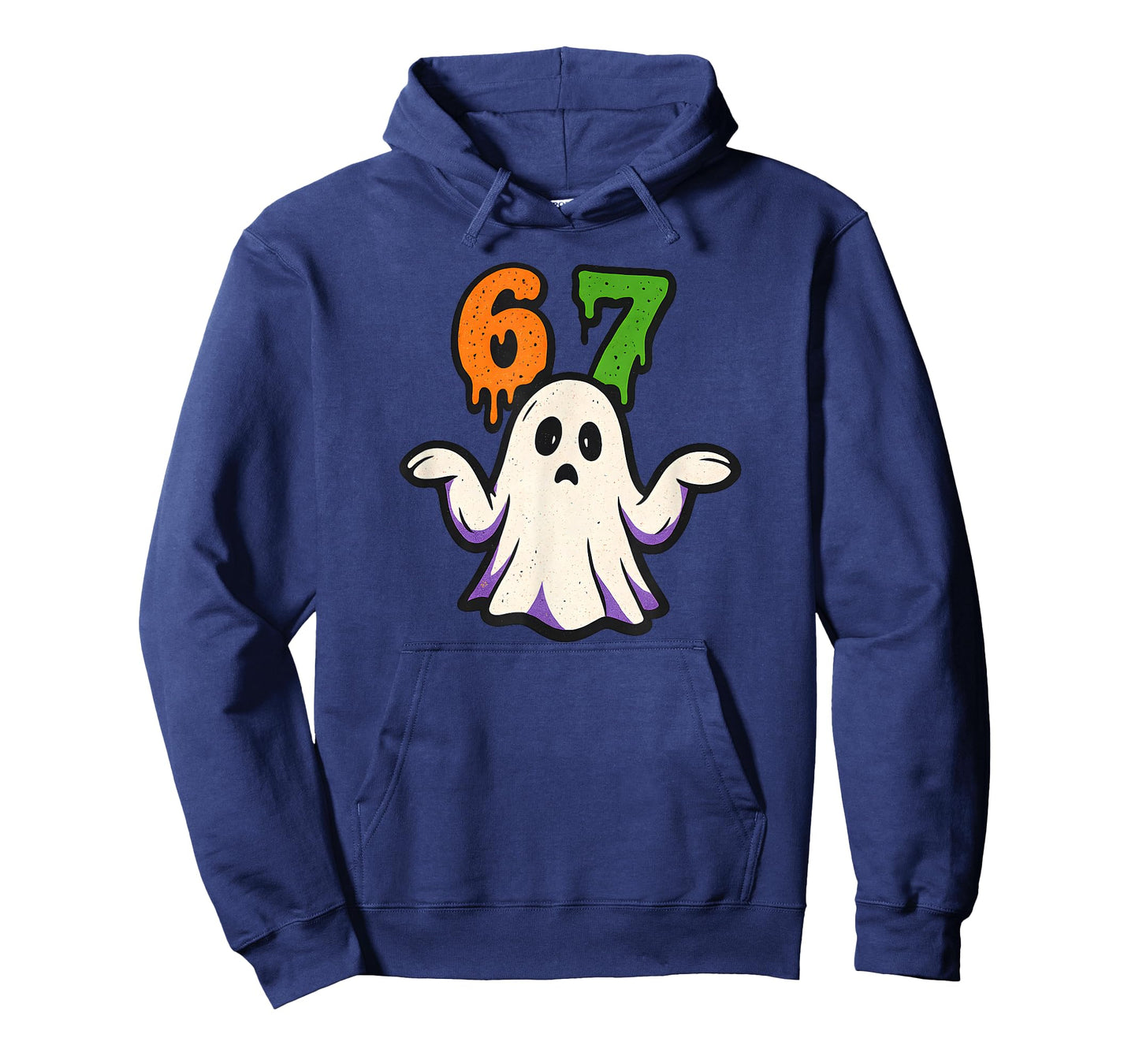 Halloween SCP 67 Cute Ghost Meme Six Seven Costume Design T-Shirt