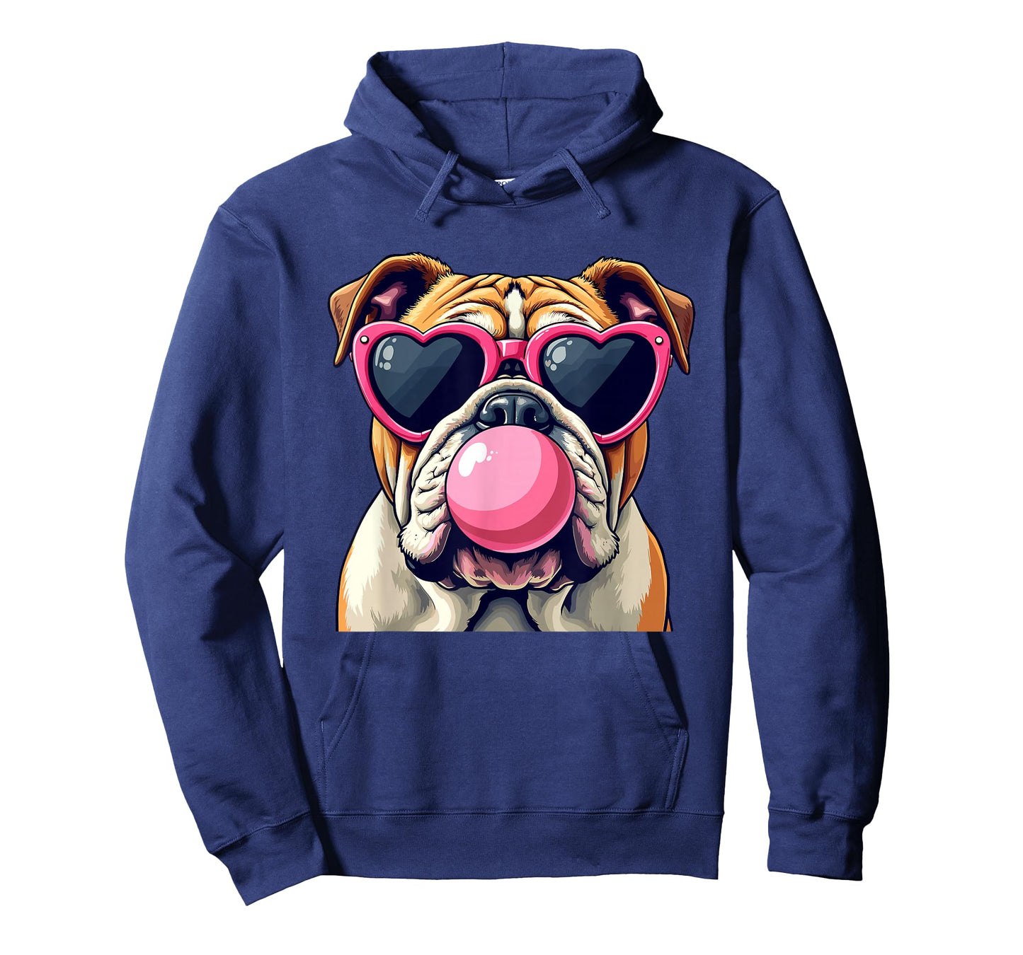 Bulldogs Preppy Mascot Bulldogs Blowing Bubble Girly Mama T-Shirt