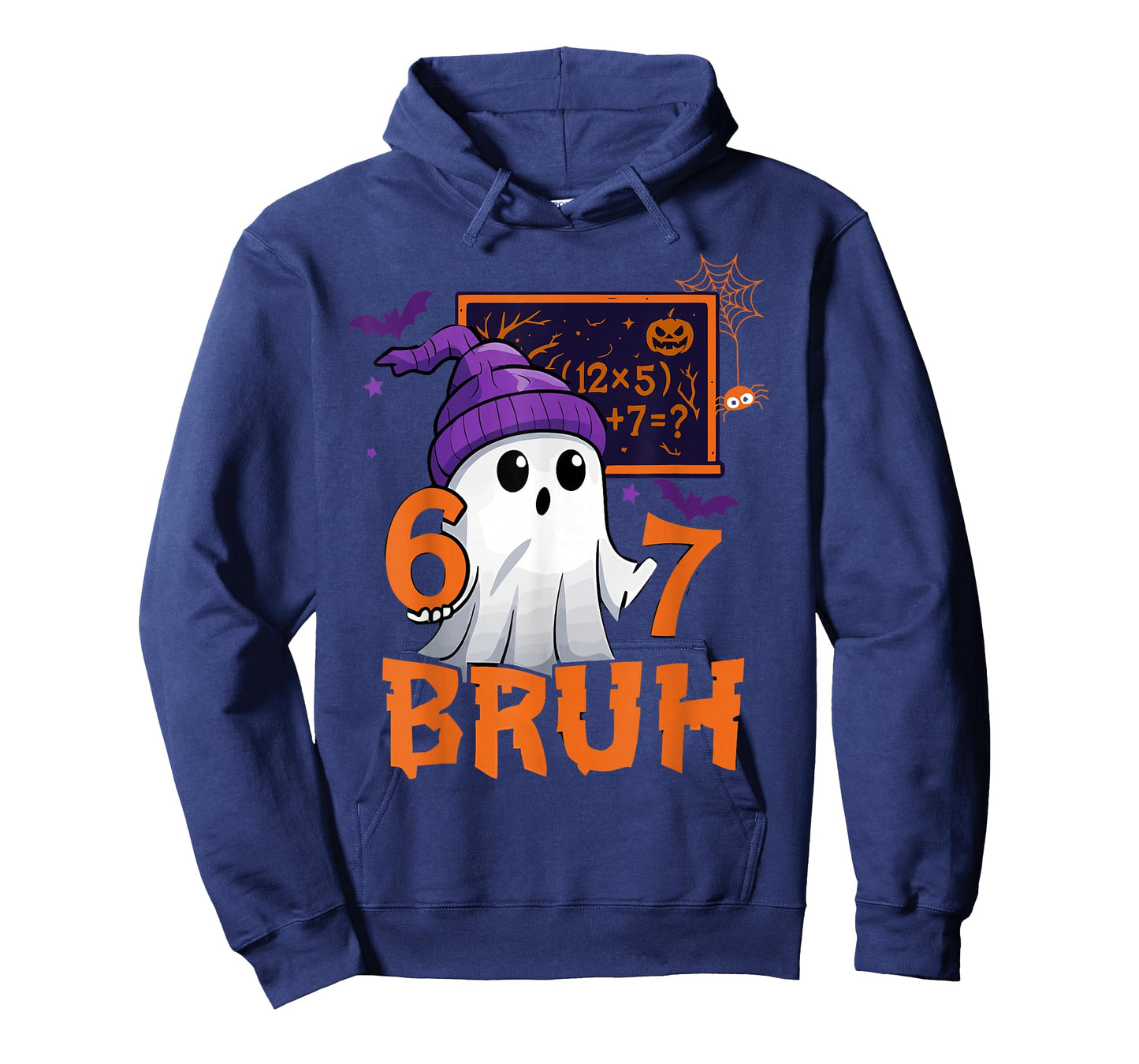 67 Teacher Halloween Ghost Six Seven Meme Math Equation Bruh T-Shirt