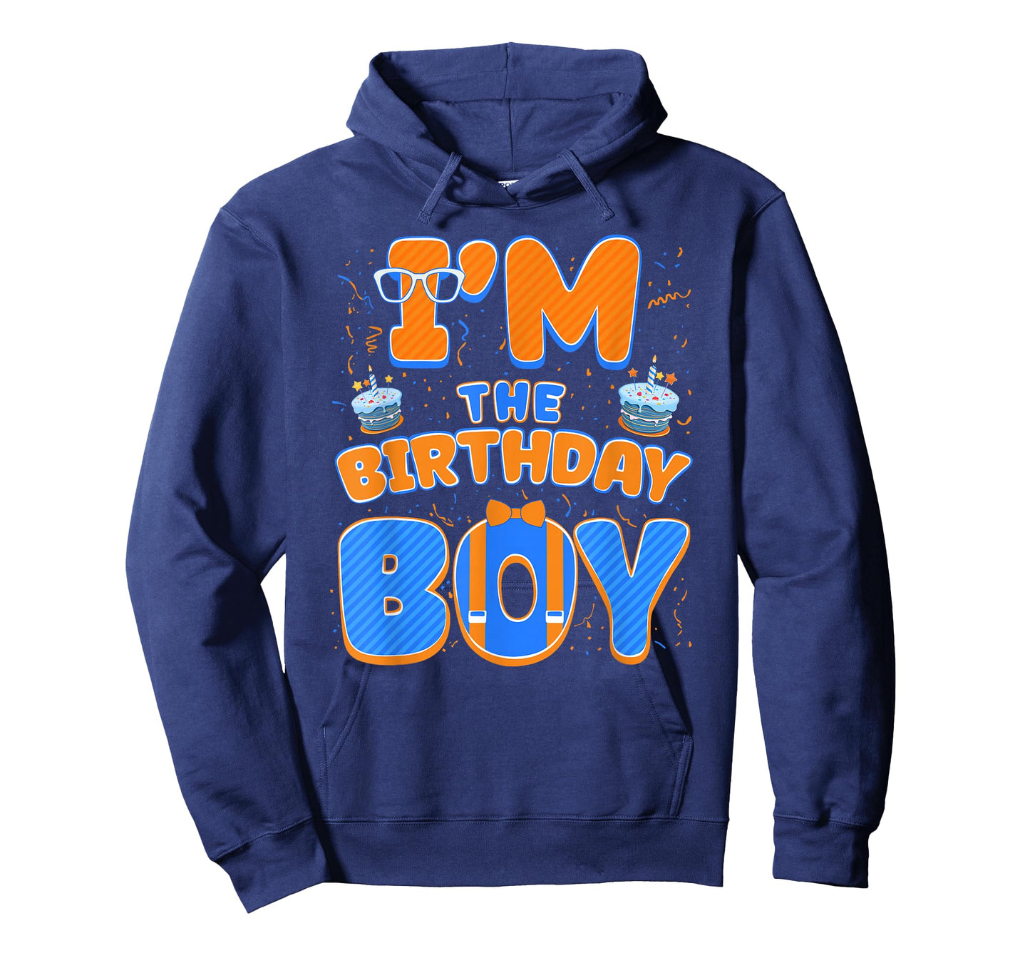 Cute Iโm The Birthday Boy Matching Blue Orange Party T-Shirt