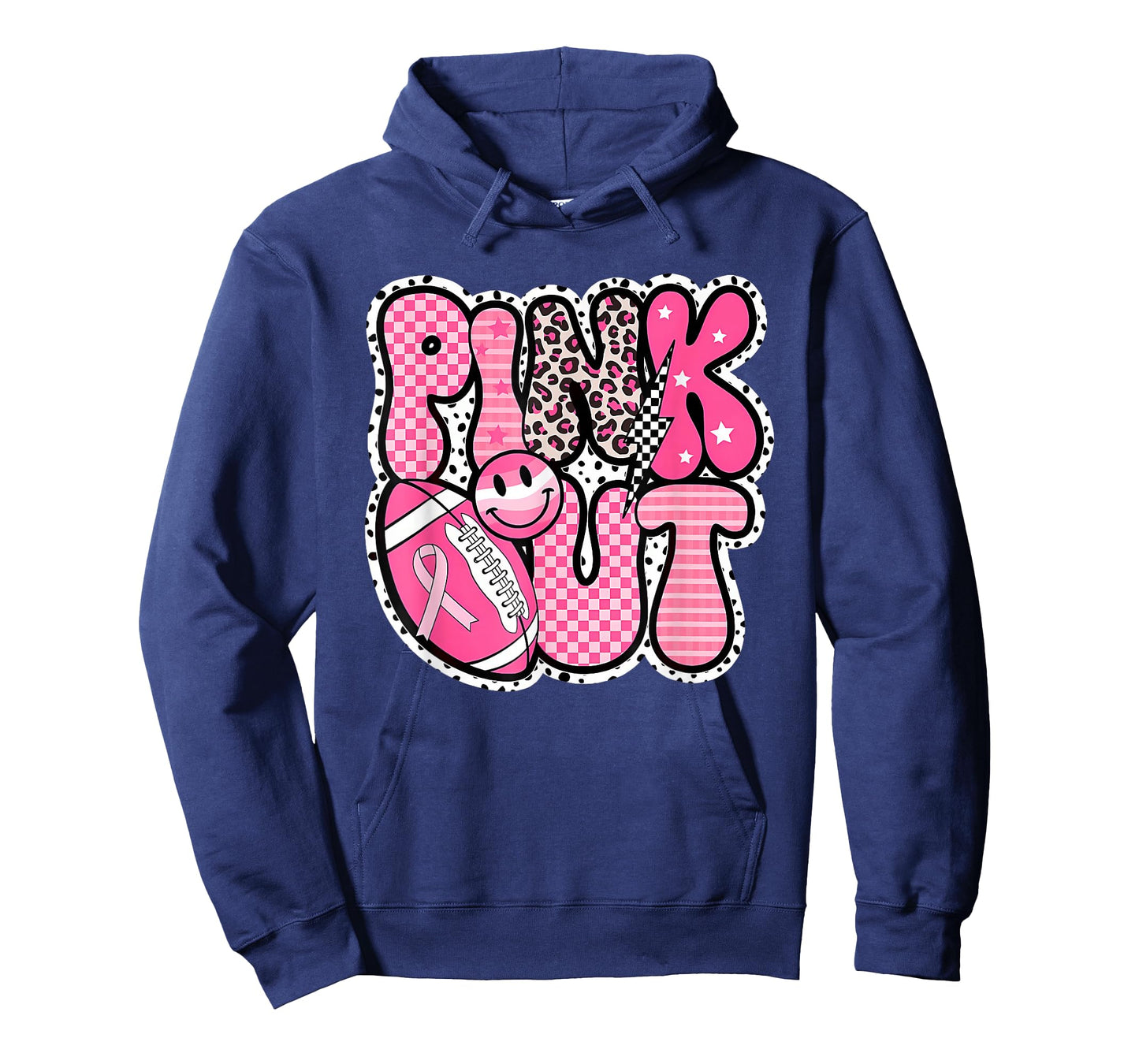 Pink Out Football Team Breast Cancer Awareness Month T-Shirt