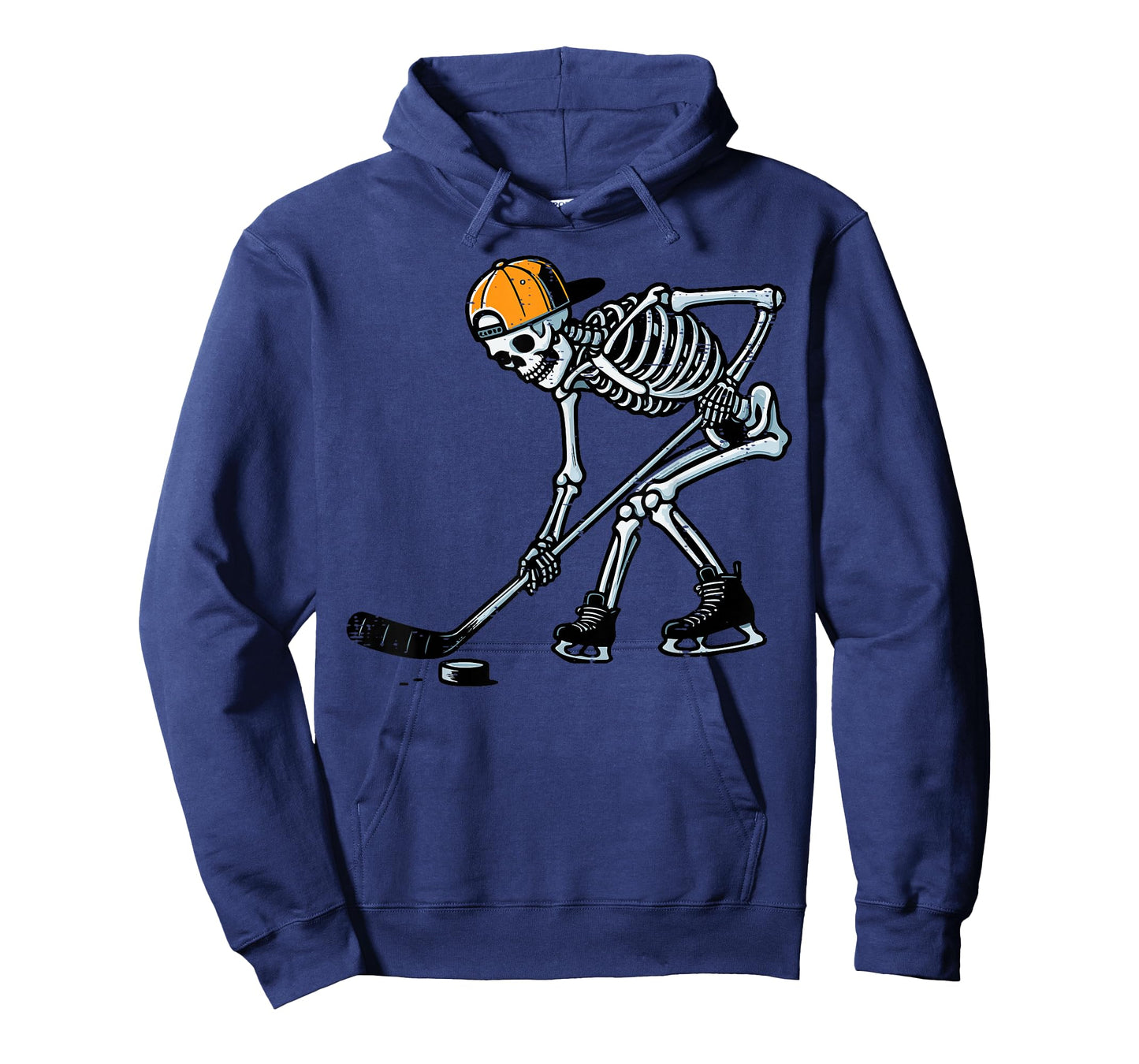 Halloween Ice Hockey Skeleton Costume Boys Kids Youth Men T-Shirt
