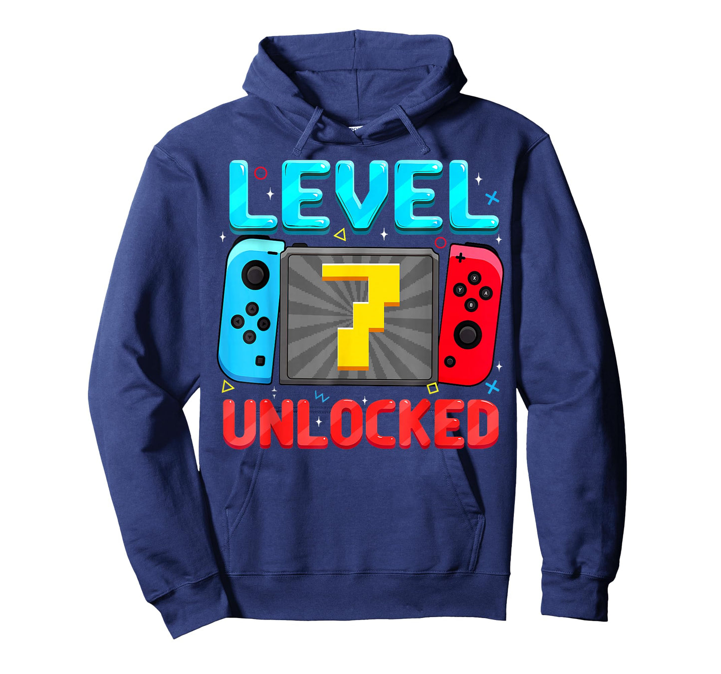 Level 7 Unlocked 7th Birthday Boy Gamer 7 Year Old Gift T-Shirt