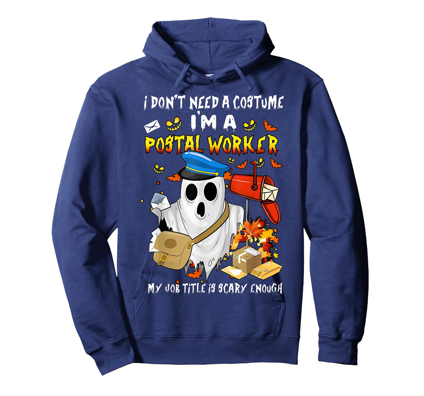 I Don't Need A Costume I'm A Postal Worker Ghost Halloween T-Shirt