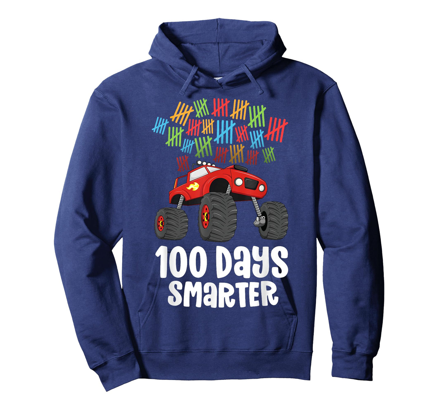 Boys 100th Day of School Shirt Monster Truck 100 Smarter T-Shirt