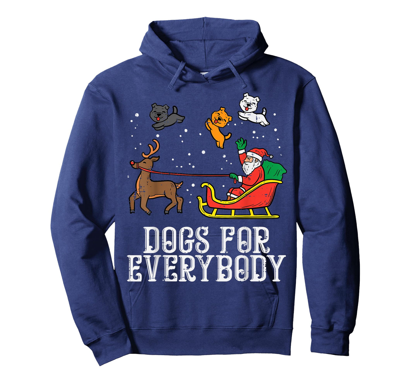 Dogs for Everybody Santa Funny Christmas Xmas T-Shirt