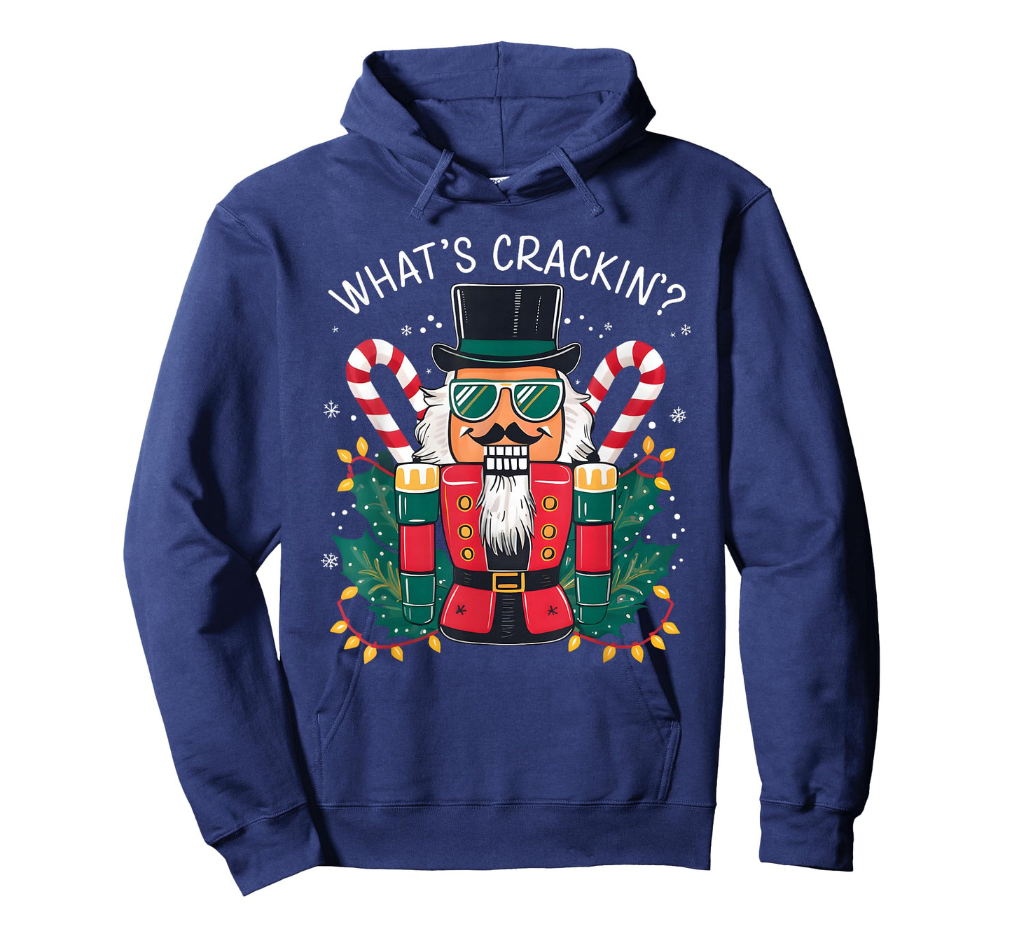 Christmas Nutcracker Whats Crackin Funny Xmas Men Women Kids T-Shirt