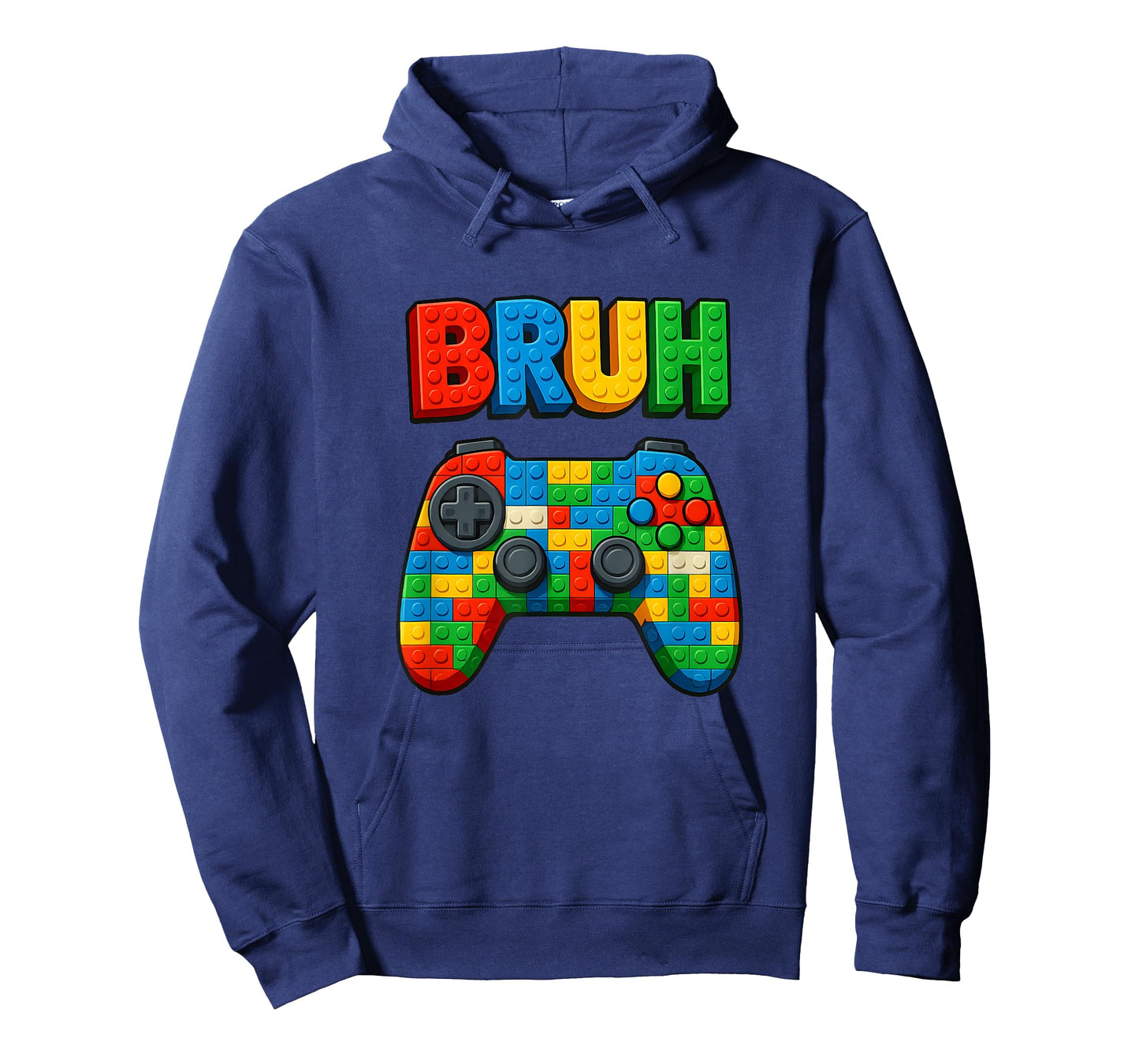 Play Building Blocks BRUH Saying Funny Gamer Boys Brick T-Shirt