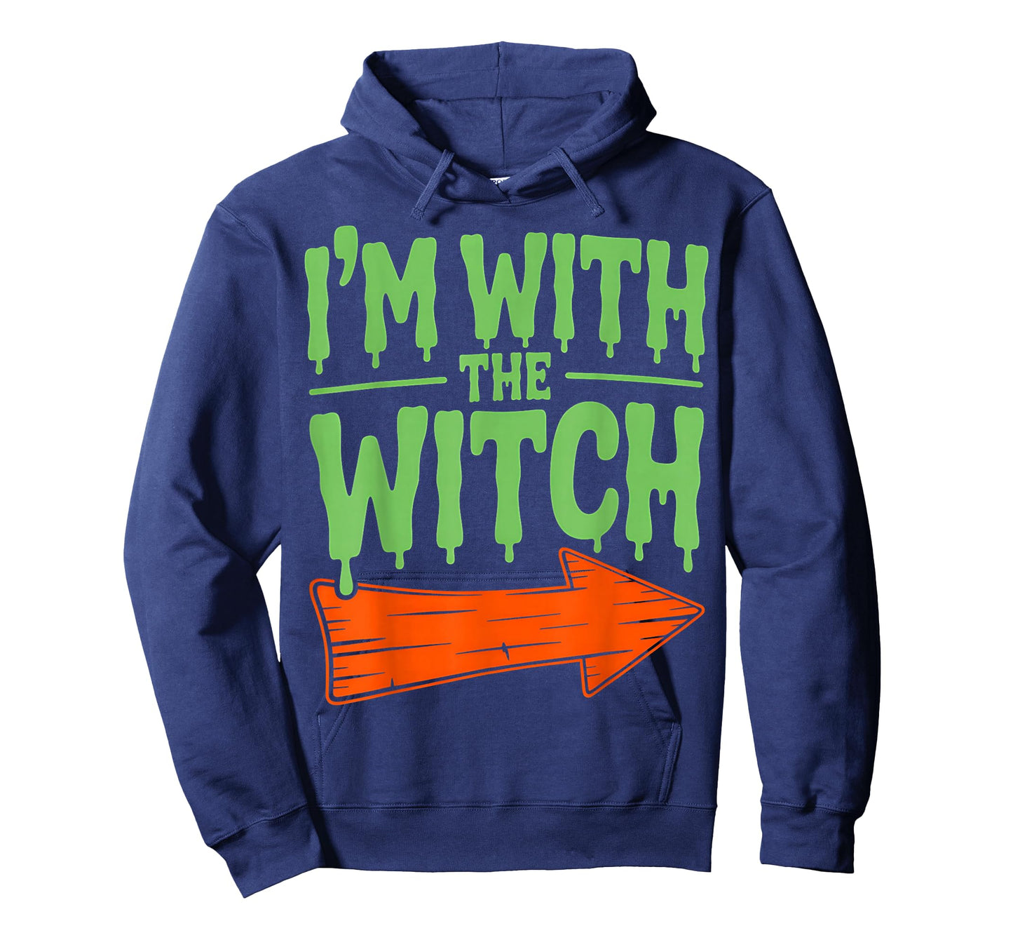 Im with The Witch Funny Husband Halloween Costume Couple Men T-Shirt