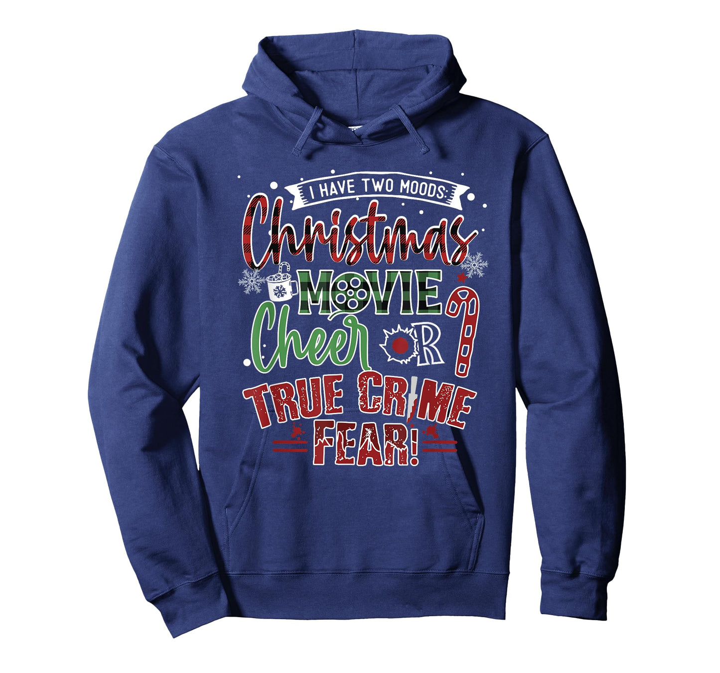 Funny Christmas Movies or True Crime Shows for Crime TV Fan T-Shirt