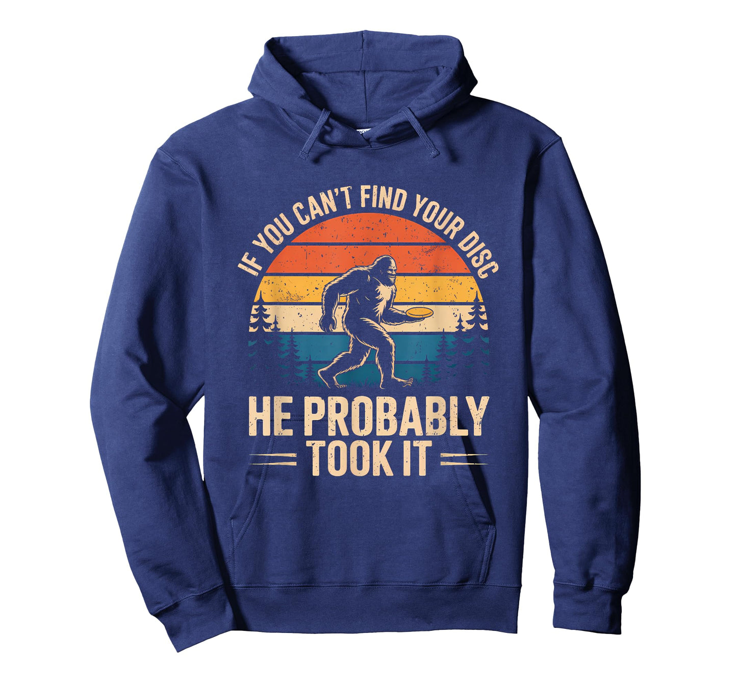 Bigfoot Funny Disc Golf Sasquatch Frisbee Men Women T-Shirt