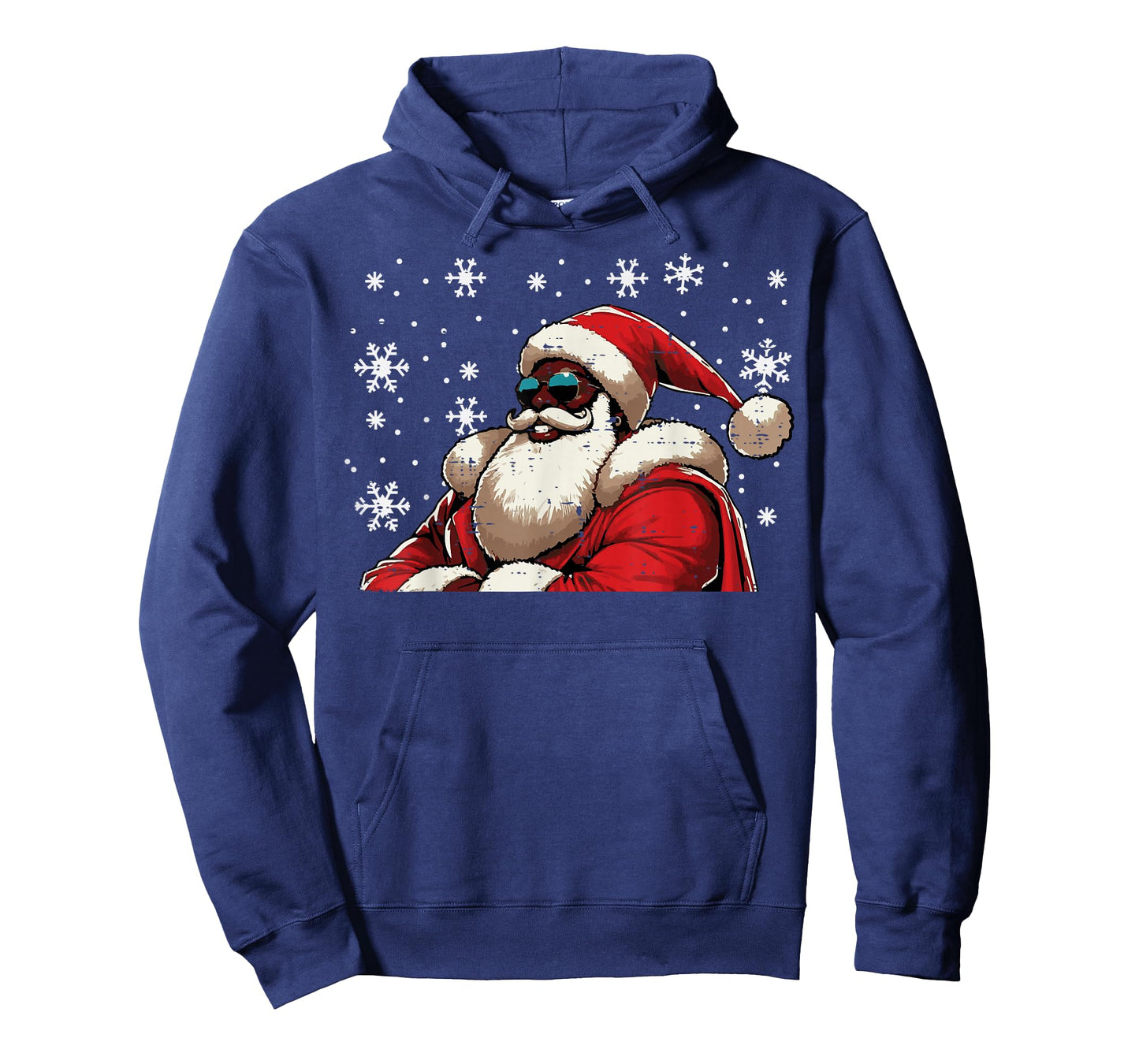 Christmas Black African American Santa Xmas Men Women Kids T-Shirt