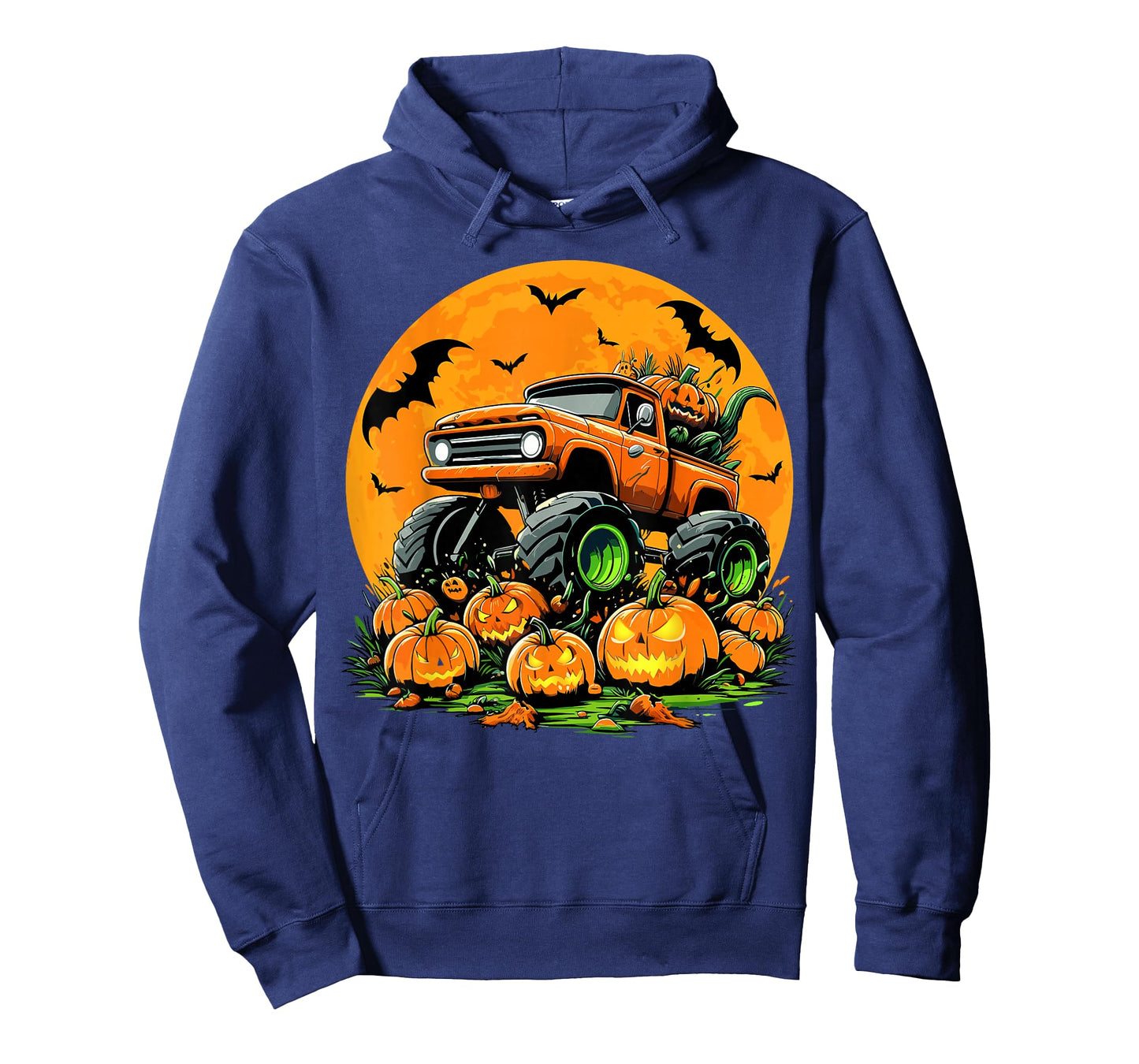 Kids Monster Truck Halloween Pumpkin Smasher Halloween Truck T-Shirt