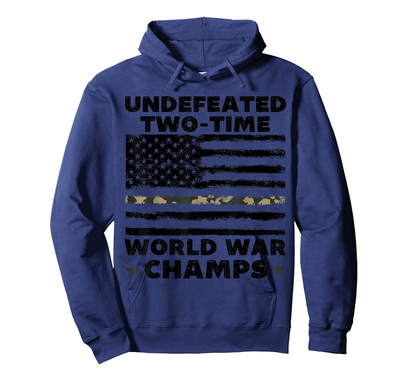 Undefeated World War Champs 4th Of July American Army Flag T-Shirt