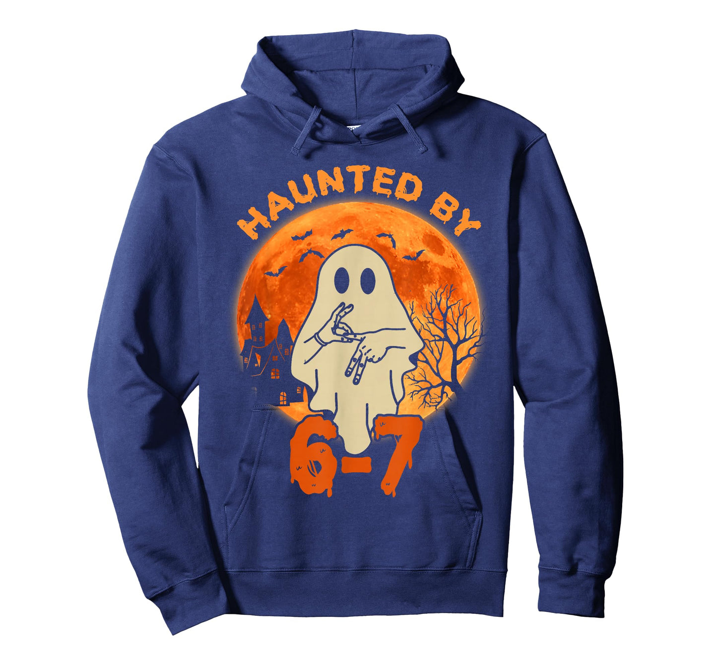 Haunted by 67 Halloween Ghost Six Seven Gen Alpha Z T-Shirt