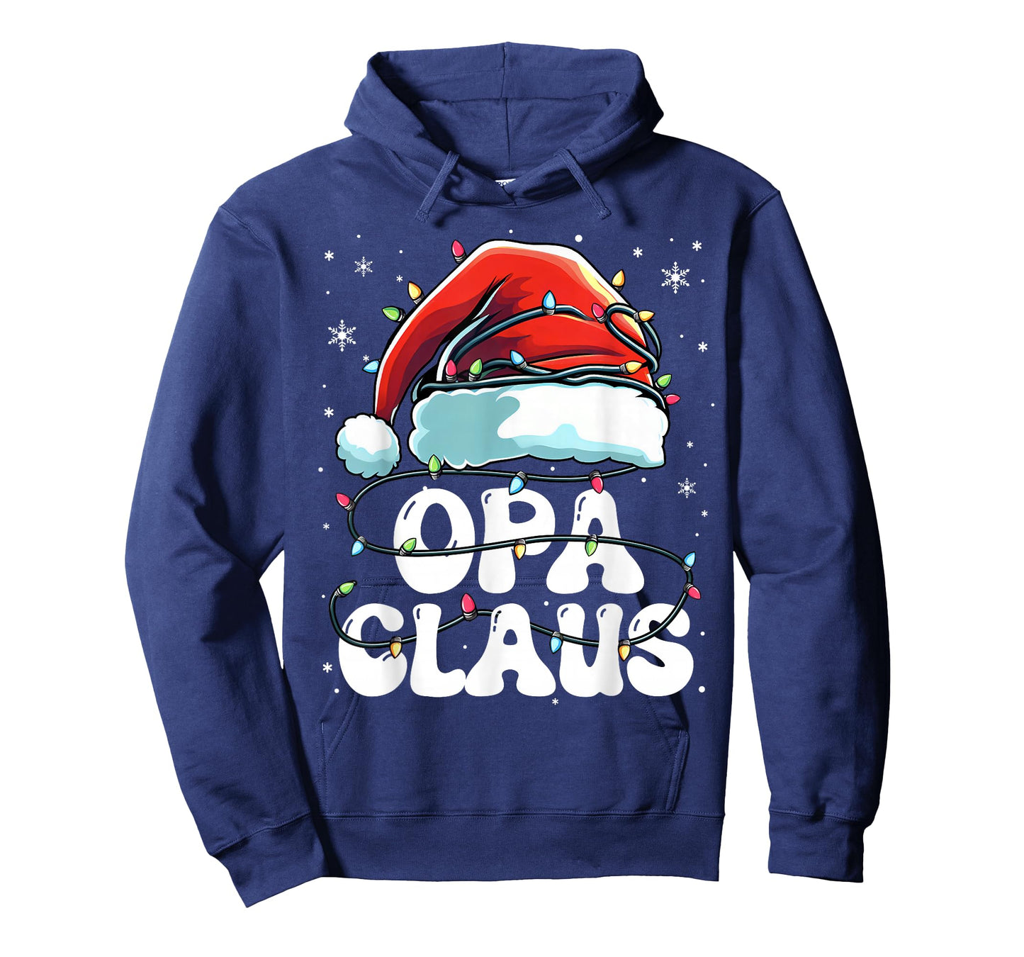 Groovy Opa Claus Christmas Lights Funny Family Xmas Pajama T-Shirt
