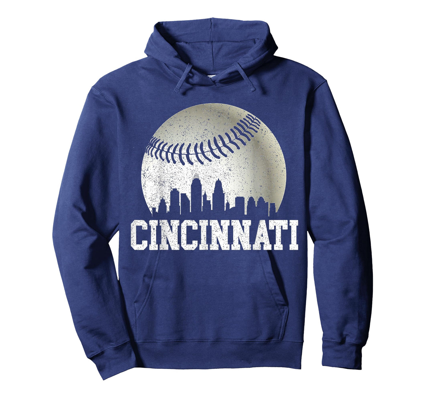 Cincinnati Vintage Baseball Distressed Gameday Retro T-Shirt