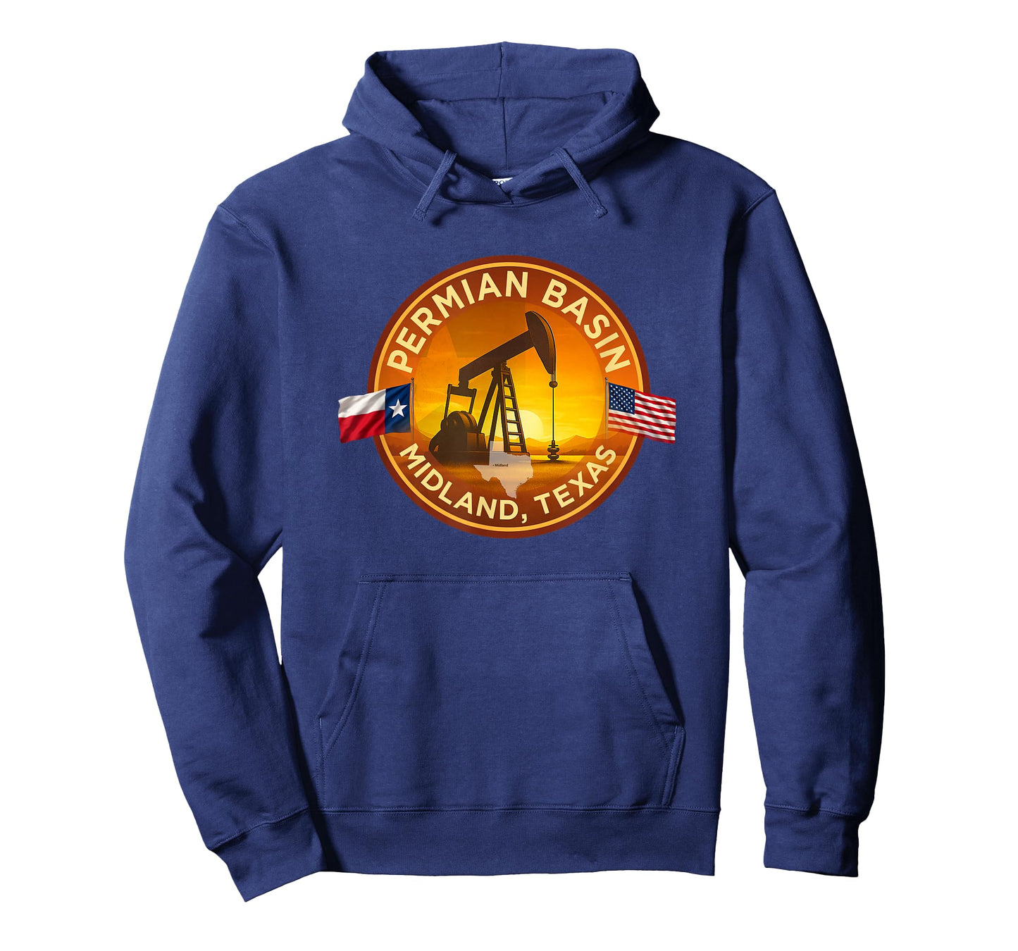 Permian Basin Midland Texas Oilfield Design T-Shirt