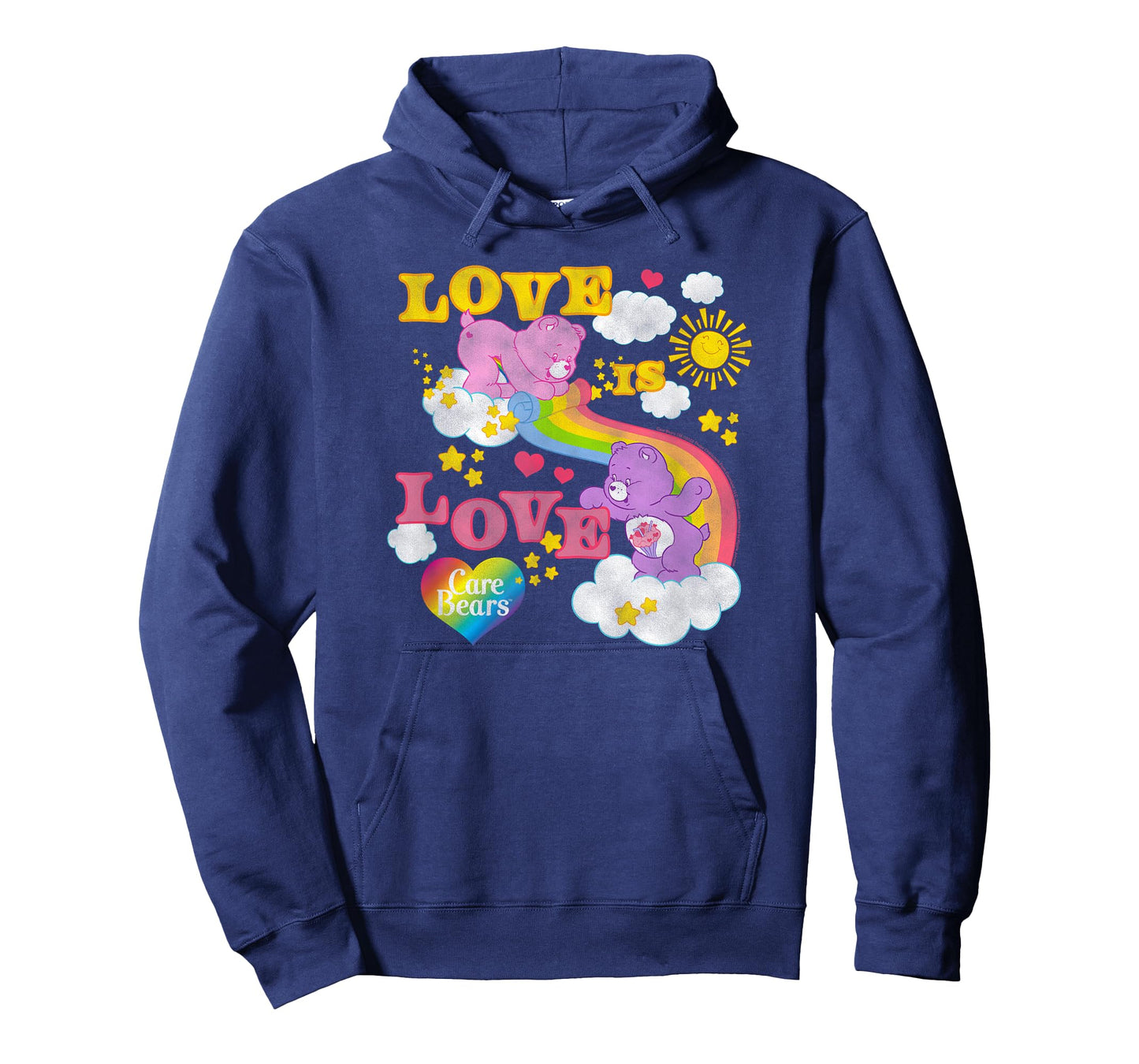 Care Bears Love is Love Rainbow Pride Retro Cartoon T-Shirt