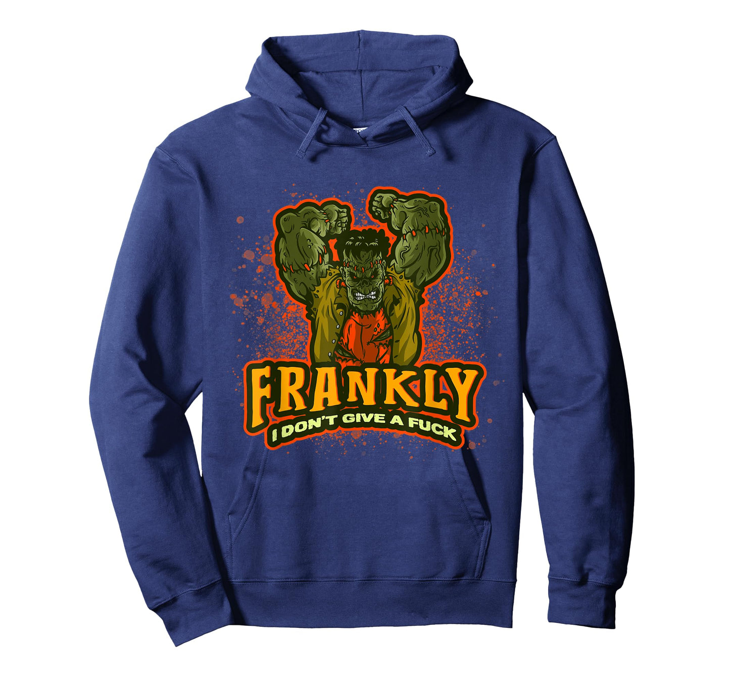 Frankenstein Halloween | Frankly I Don't Give A Fuck | Quote T-Shirt