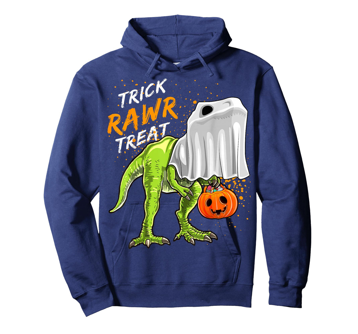 Trick Rawr Treat Halloween T Rex Dinosaur Ghost Gift Boys T-Shirt