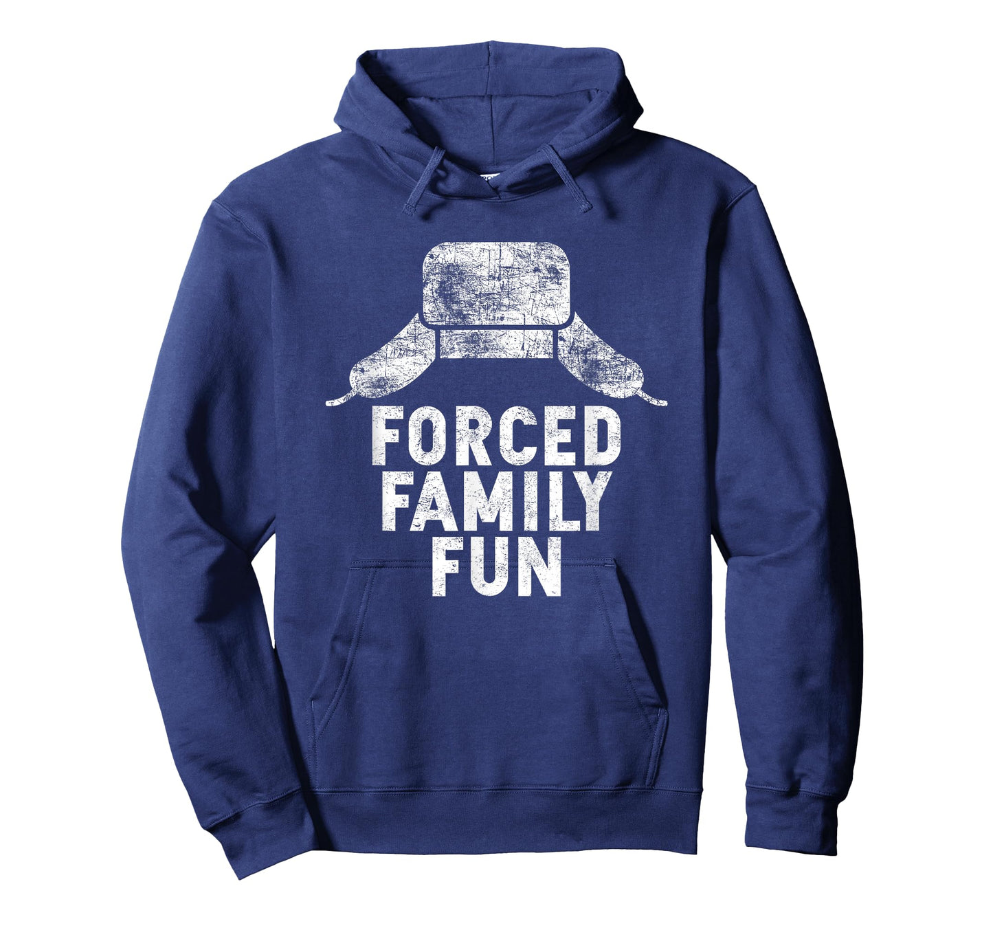 Forced Family Fun Holiday Apparel and Gift Unisex-Adults Red Thanksgiving T-Shirt