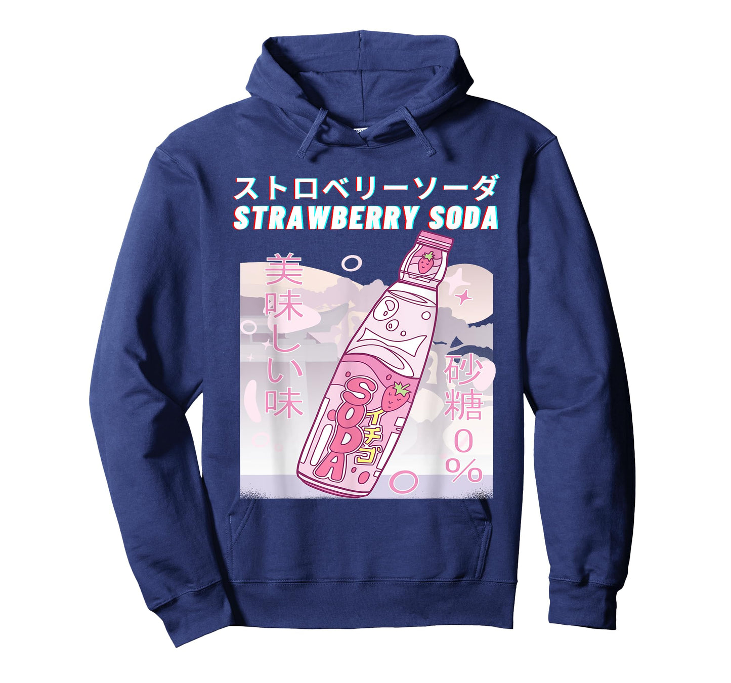 Strawberry Milk Anime Japanese Kanji Strawberry Soda T-Shirt