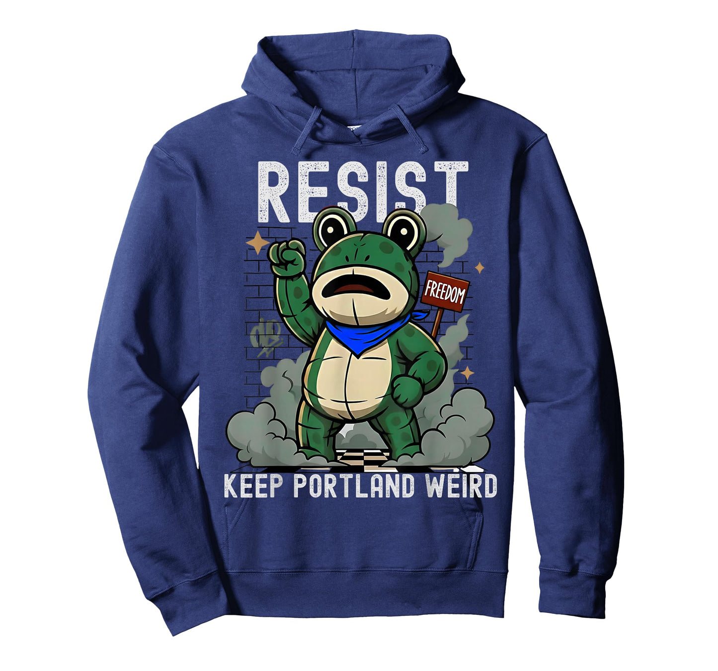Portland 2025 Resist Portland Frog No Kings Protest Funny T-Shirt