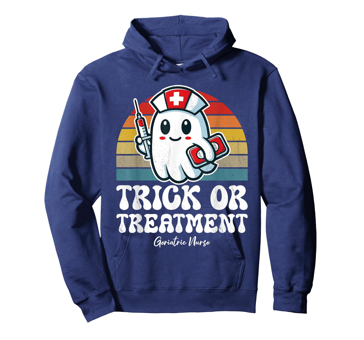 Trick Or Treatment Cute Halloween Geriatric Nurse T-Shirt
