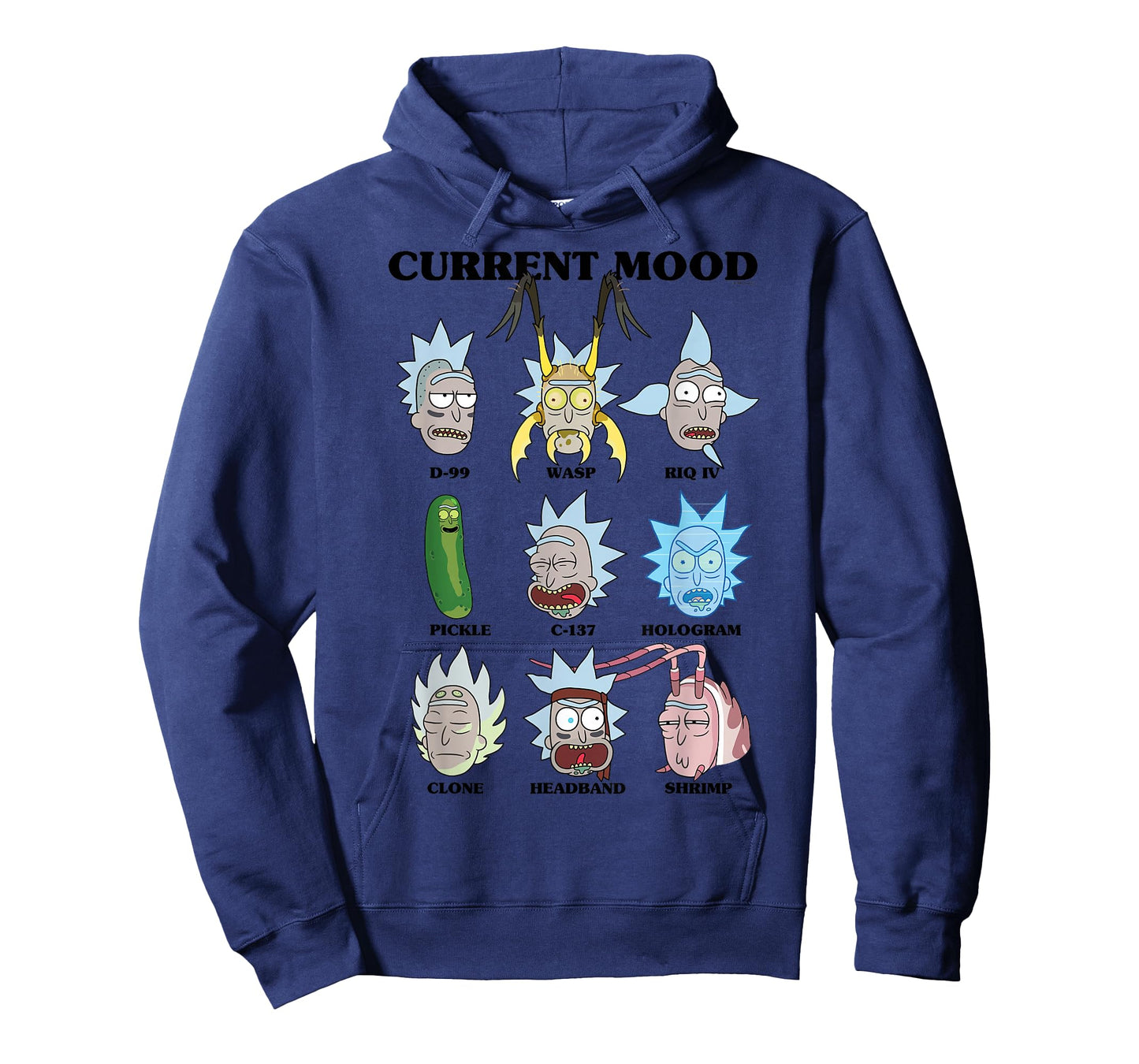 Rick and Morty Alternate Moods Adult Cartoon Fashion T-Shirt