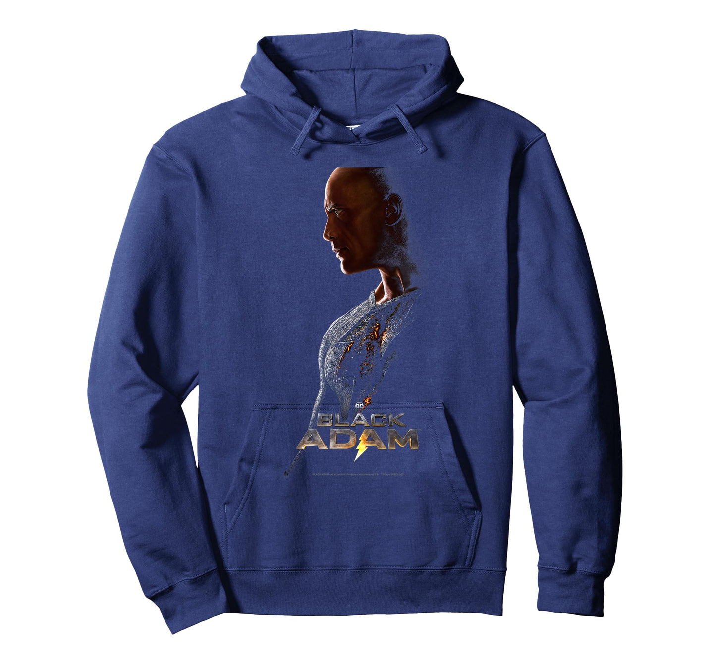 Black Adam Profile Poster with Logo T-Shirt