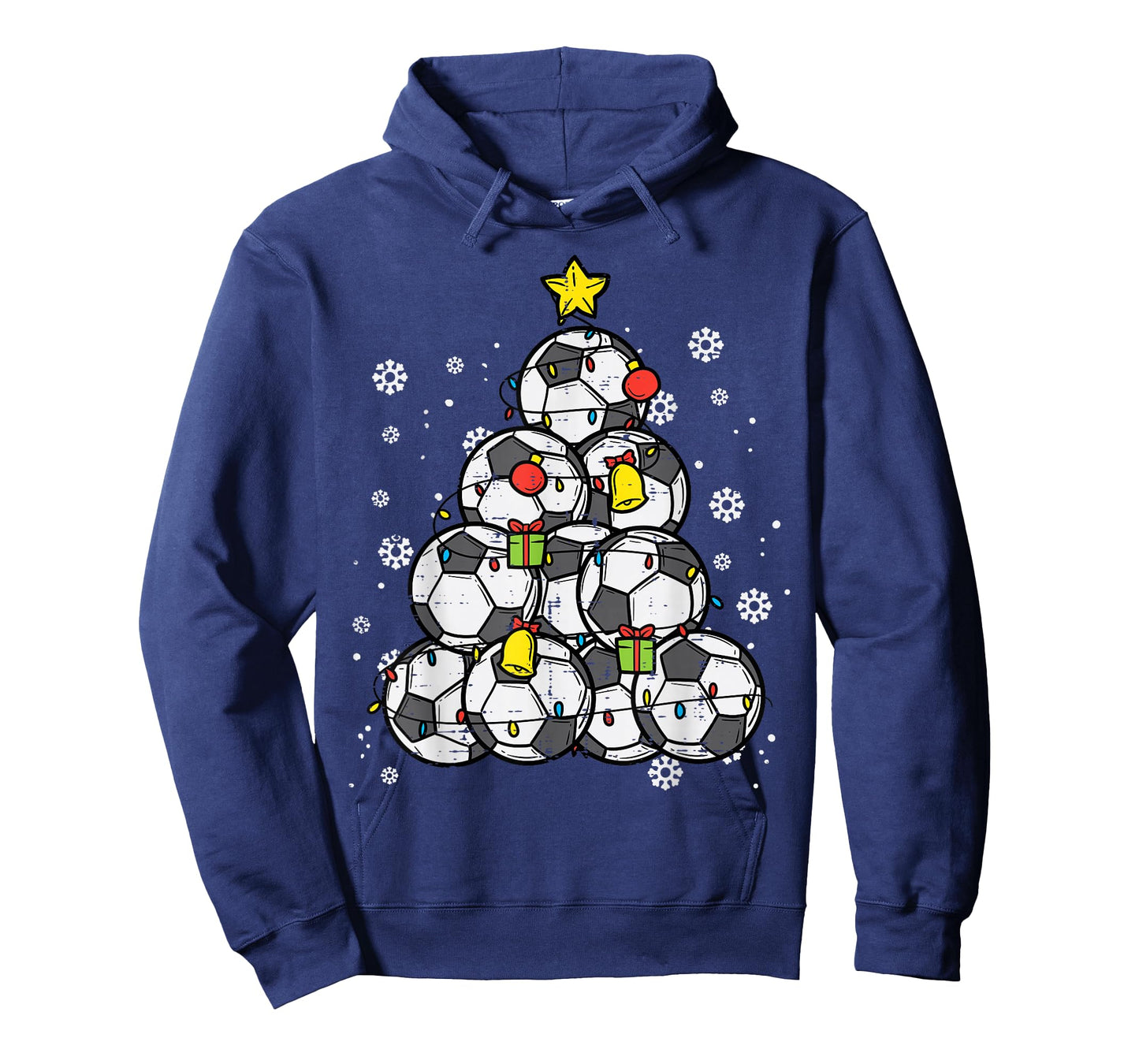 Soccer Christmas Tree Xmas Pajamas PJs Player Boys Girls T-Shirt