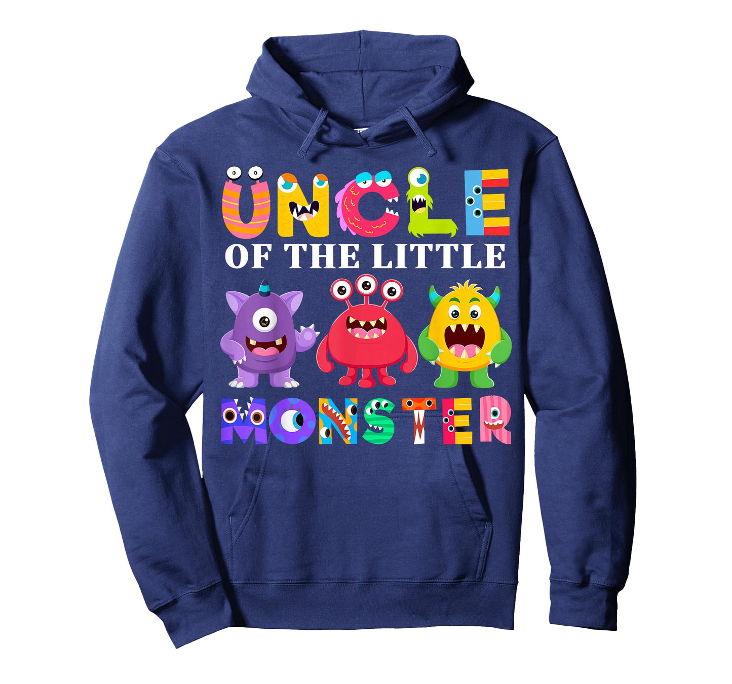 Uncle Of The Little Monster Birthday Party Family Monster T-Shirt
